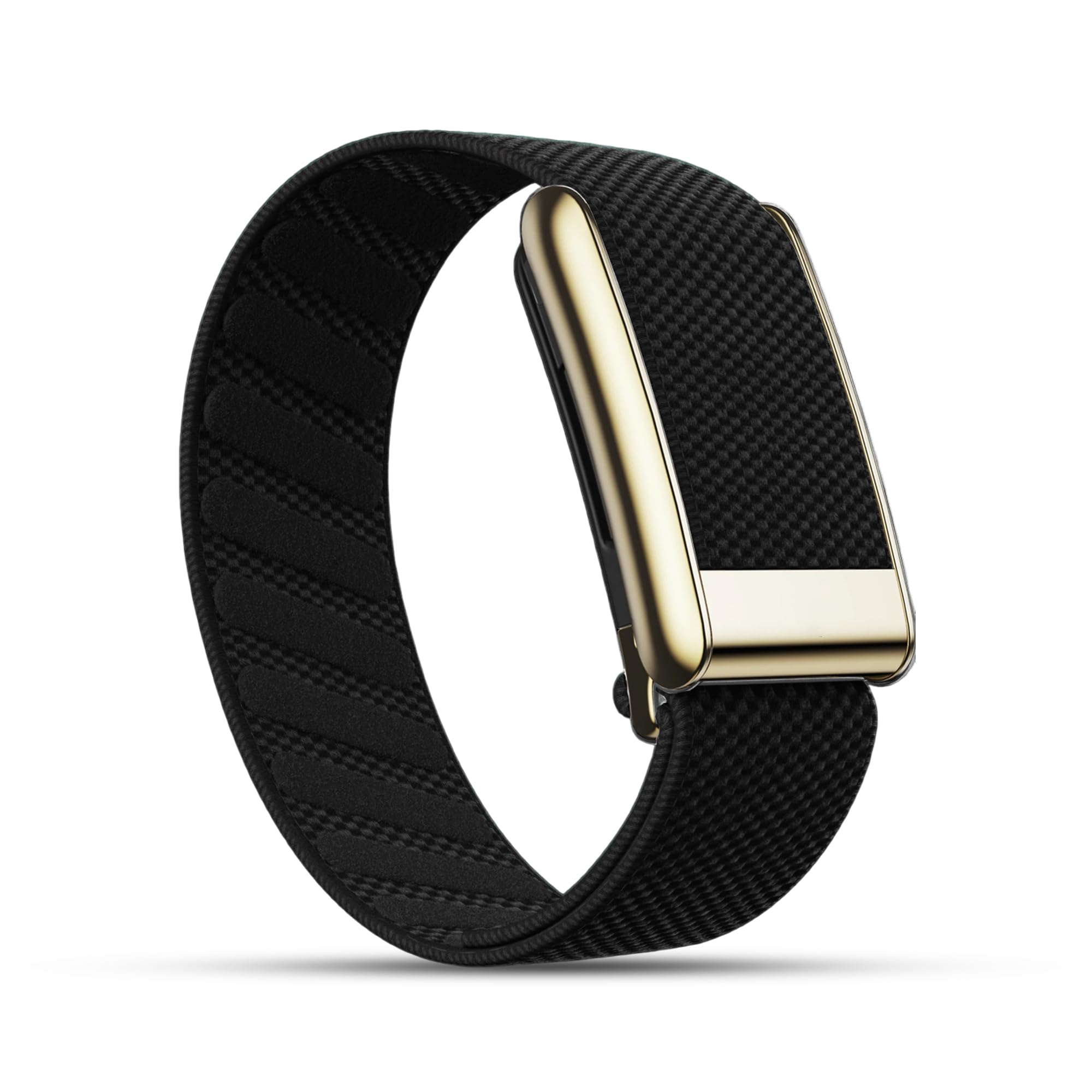 DADO Ultra-soft Nylon Sport Band Compatible with WHOOP 5.0, One, Peak, and Life | Breathable, Durable & Secure Fit Strap | NOT for Gen 4 (One/Peak, Black/Gold Connector) โ image 1