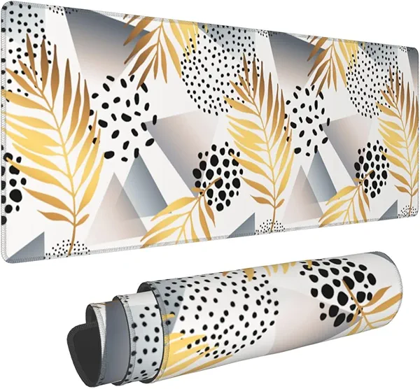 Extended Large Mouse Pads for Desk, Gaming Mousepad with Funny Abstract for Women Office Gifts, XL Big Nonslip Computer Mats Deskmat for Keyboard and Laptop, 31.5 * 11.8 in
