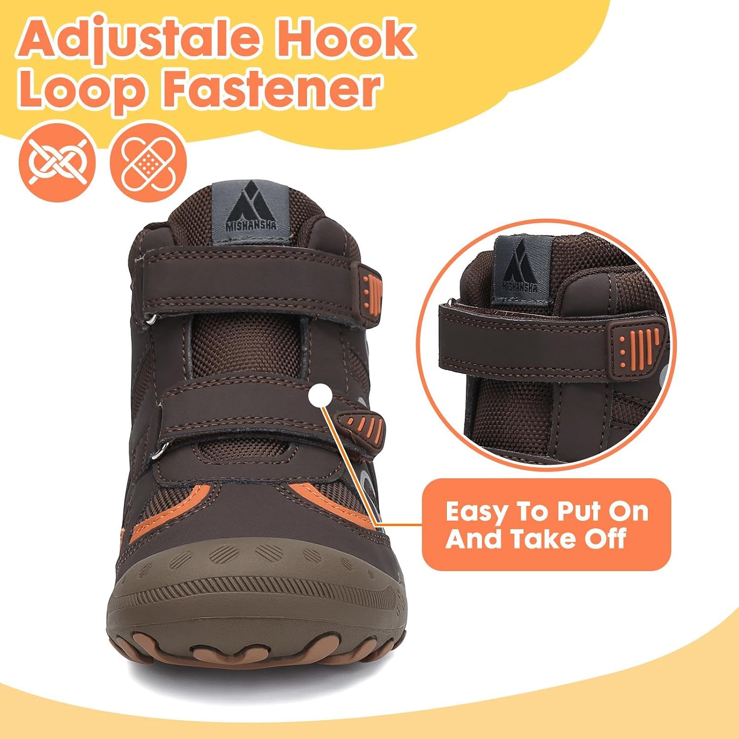 Mishansha Kids Hiking Boots Toddler Boys Girls Hiking Shoes Outdoor Trail image 4