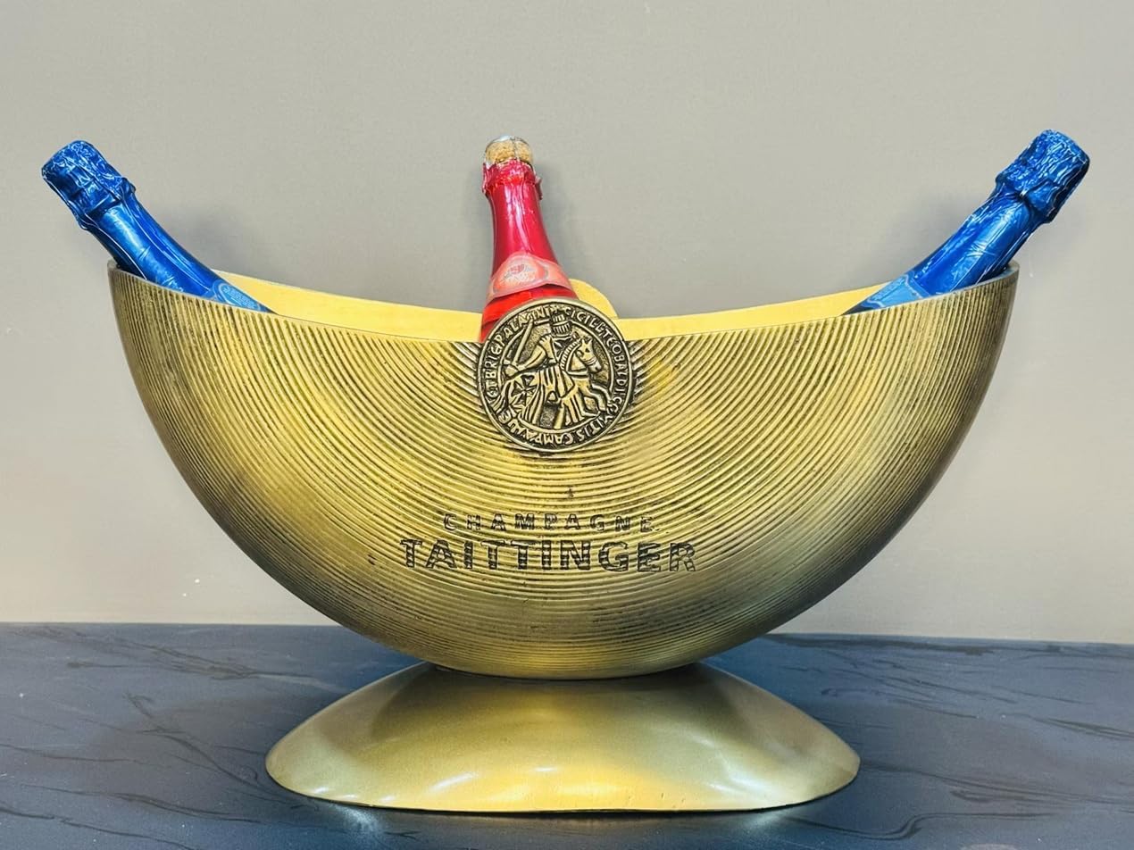 Wine Cooler Half Moon with Unique Design | Table Decor | Barware | Ice Bucket