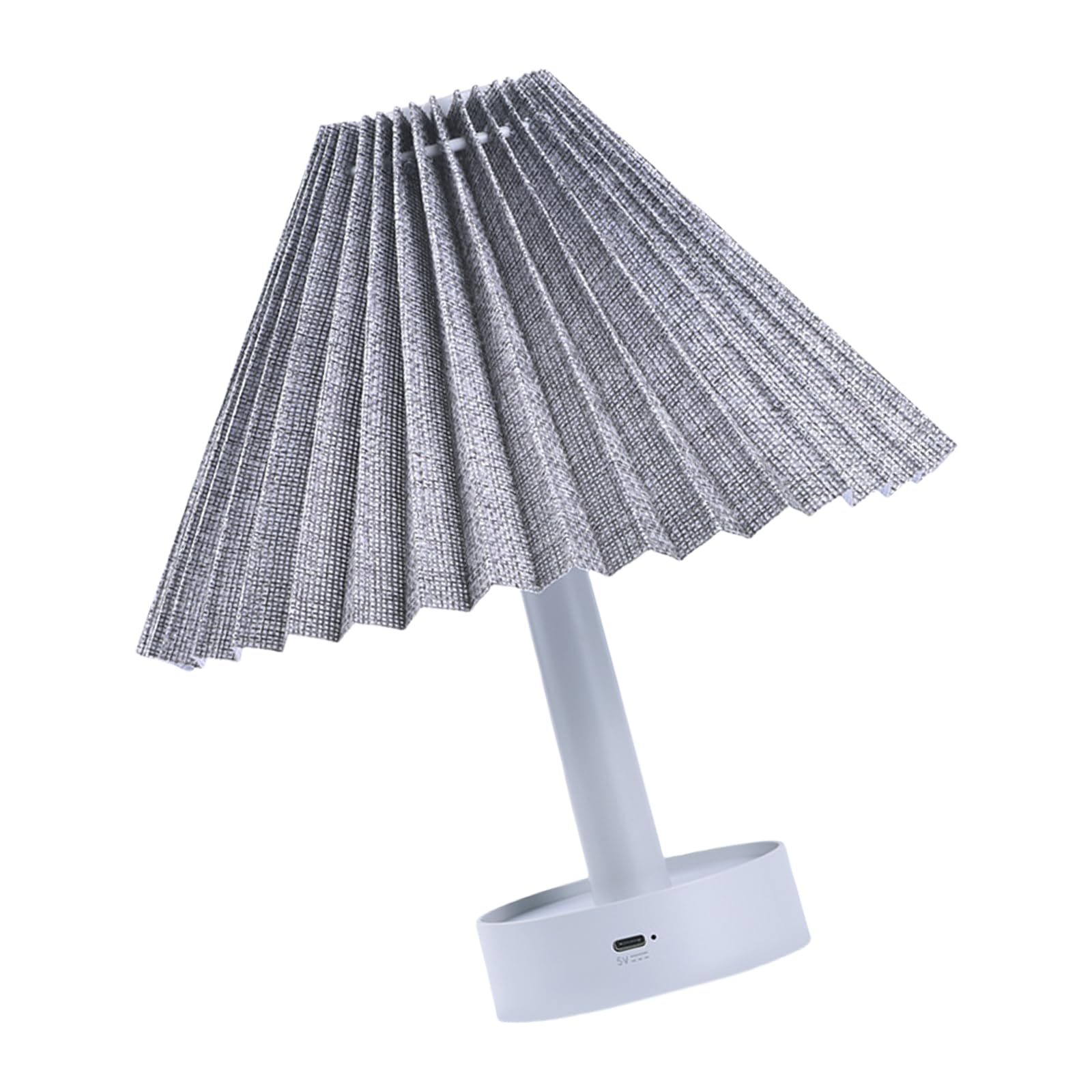 Buxuaaaa Table Lamp Pleated Lampshade with Warm Light Perfectly Enhancing Bedrooms Offices and Lounges USB C Bedroom Bedsides Light