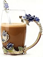 Vista 10 de Regalos navideños para mujeres, mamá, regalos perfectos para Navidad, Día de San Valentín, taza de café esmaltada de vidrio, regalos de cumpleaños