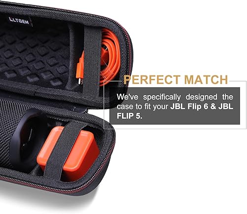 Miniatura 6 de LTGEM EVA Estuche de transporte duro para JBL FLIP 5 Altavoz Bluetooth portátil impermeable - Gris