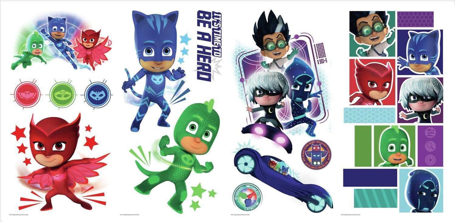 RMK3586SCS PJ Masks Peel and Stick Wall Decals