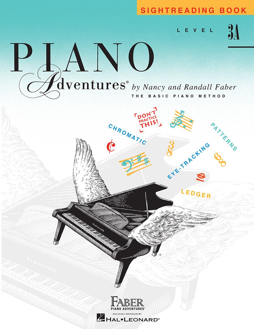 Piano Adventures: Sightreading Book - Level 3A | Intermediate Piano Sight Reading Sheet Music for Student | Pattern Recognition and Rhythm Exercises | Faber Piano Practice Songbook for Daily Progress