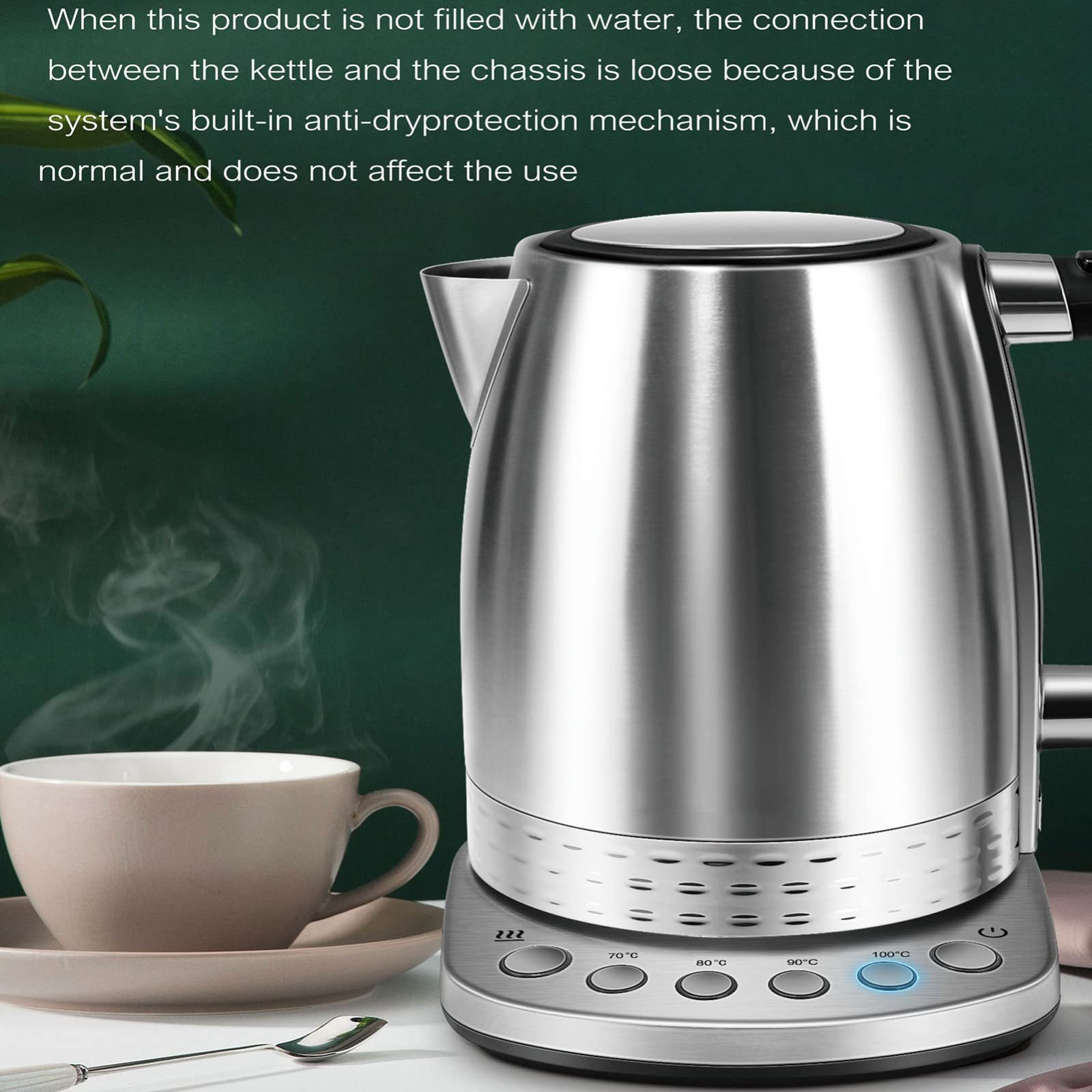 Bollitore Elettrico Da 1,7 Litri Bollitore Elettrico Intelligente Per La Preparazione Di Tè E Caffè Controllo Della Temperatura A Caldo Funzione Boil-Dry Protezione Boil-Dry Bollitore Elettrico A,A