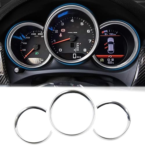 Xotic Tech - Fundas de marco de instrumentos de calibre para tablero de instrumentos compatibles con Porsche Macan 2014-up, Cayman Boxster 981982718