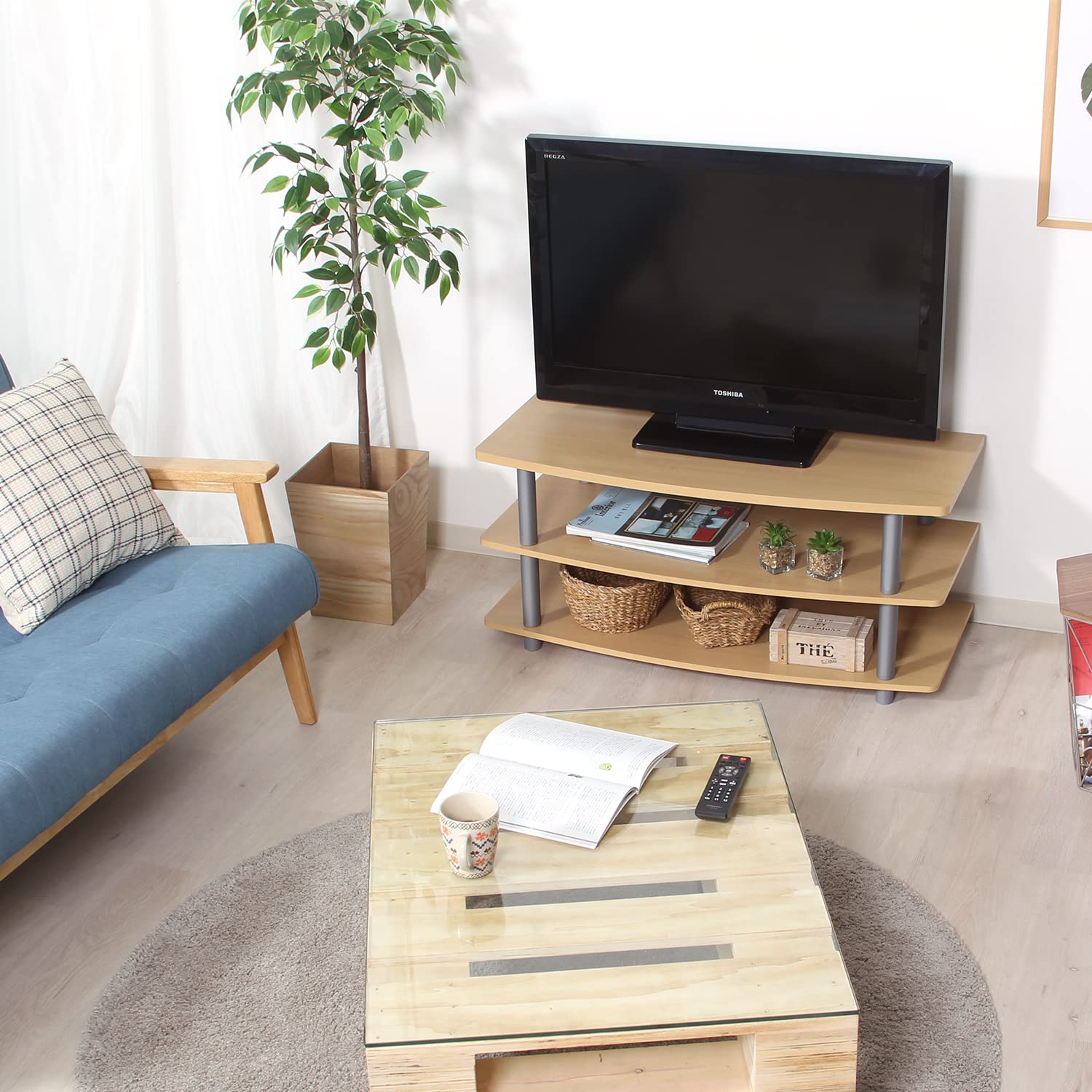 ハルトマン　①テレビ台 Amazon.co.jp: 不二貿易 テレビ台 ローボード 32型 幅90×奥行40