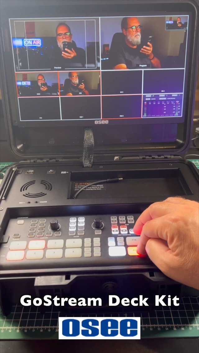 Osee GoStream Deck Pro All-in-One Live Streaming Switcher, 4 HDMI