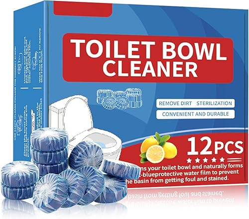 Ruheaou Tabletas de limpieza de inodoros  Disolución rápida, frescura duradera  1224 unidades  Seguras para todos los inodoros, tanques sépticos y