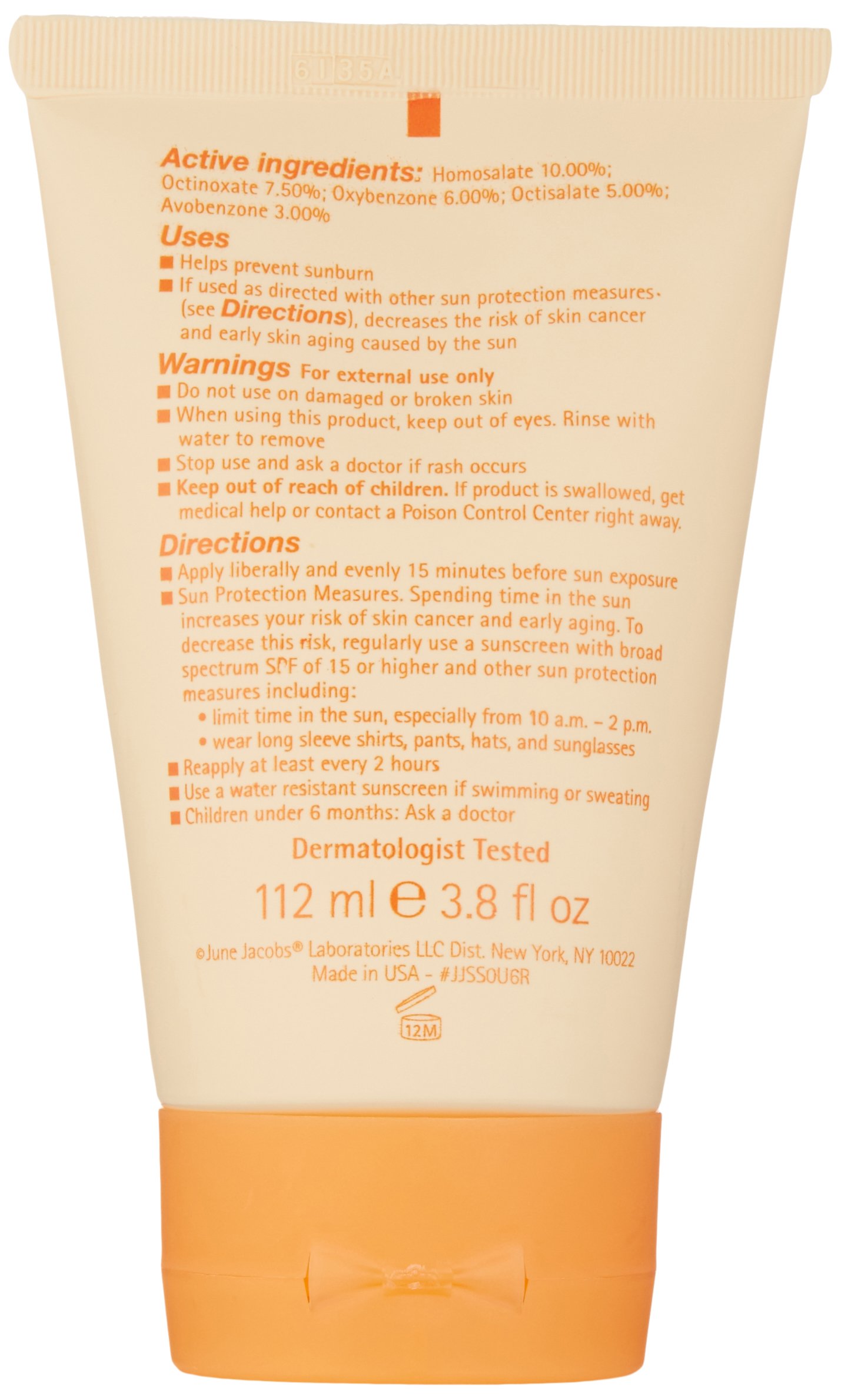 June Jacobs Advanced Sun Resistance SPF 30, 3.8 Fl Oz