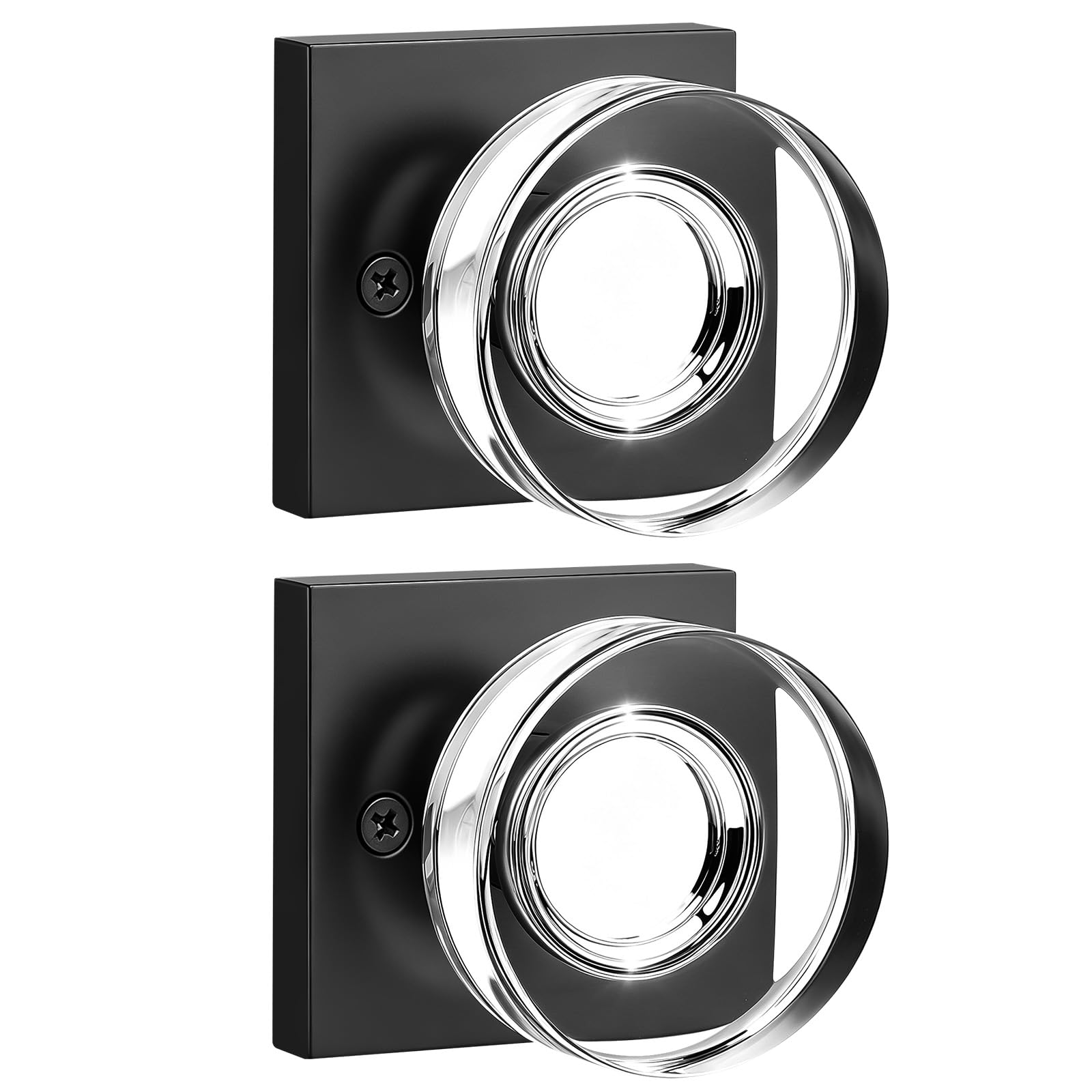 Crystal Glass Door Knobs with Lock - Privacy & Security -22 Crystal Glass Door Knobs with Lock - Privacy & Security -22