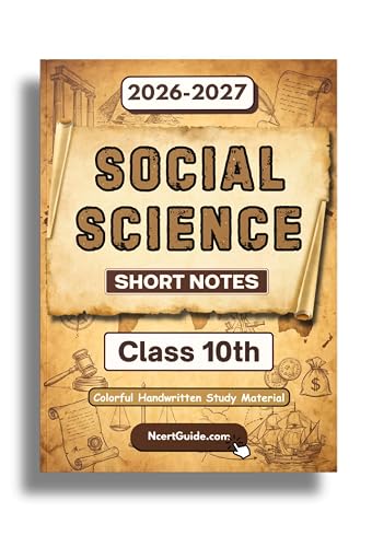 Class 10 Social Science Short Notes 2026β27 | Handwritten Colorful Revision Book | CBSE NCERT Quick Guide for History, Geography, Civics & Economics