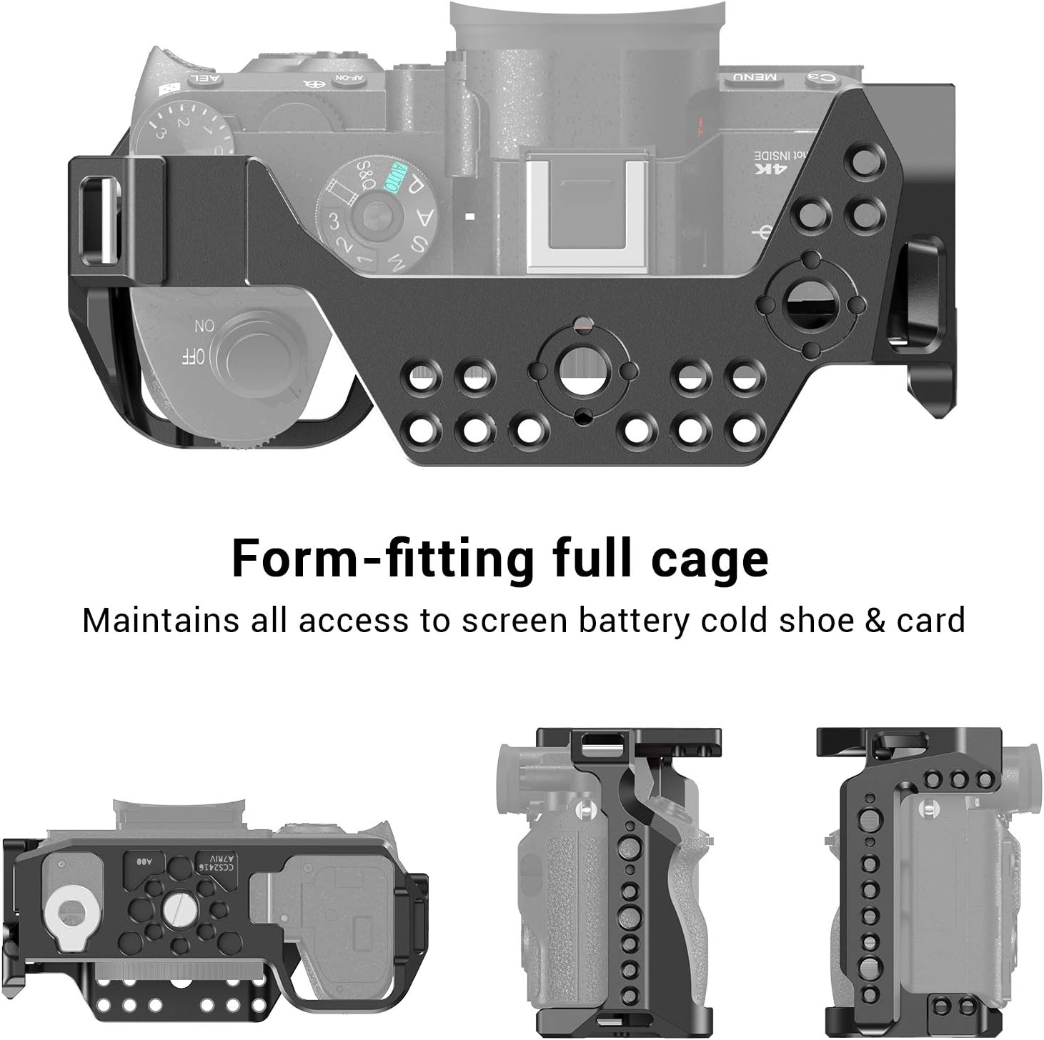 Blасk Frіdау - 40% оƒƒ SMALLRIG A7R IV Camera Cage for Sony Alpha A7R IV with Cold Shoe Mount and NATO Rail - CCS2416