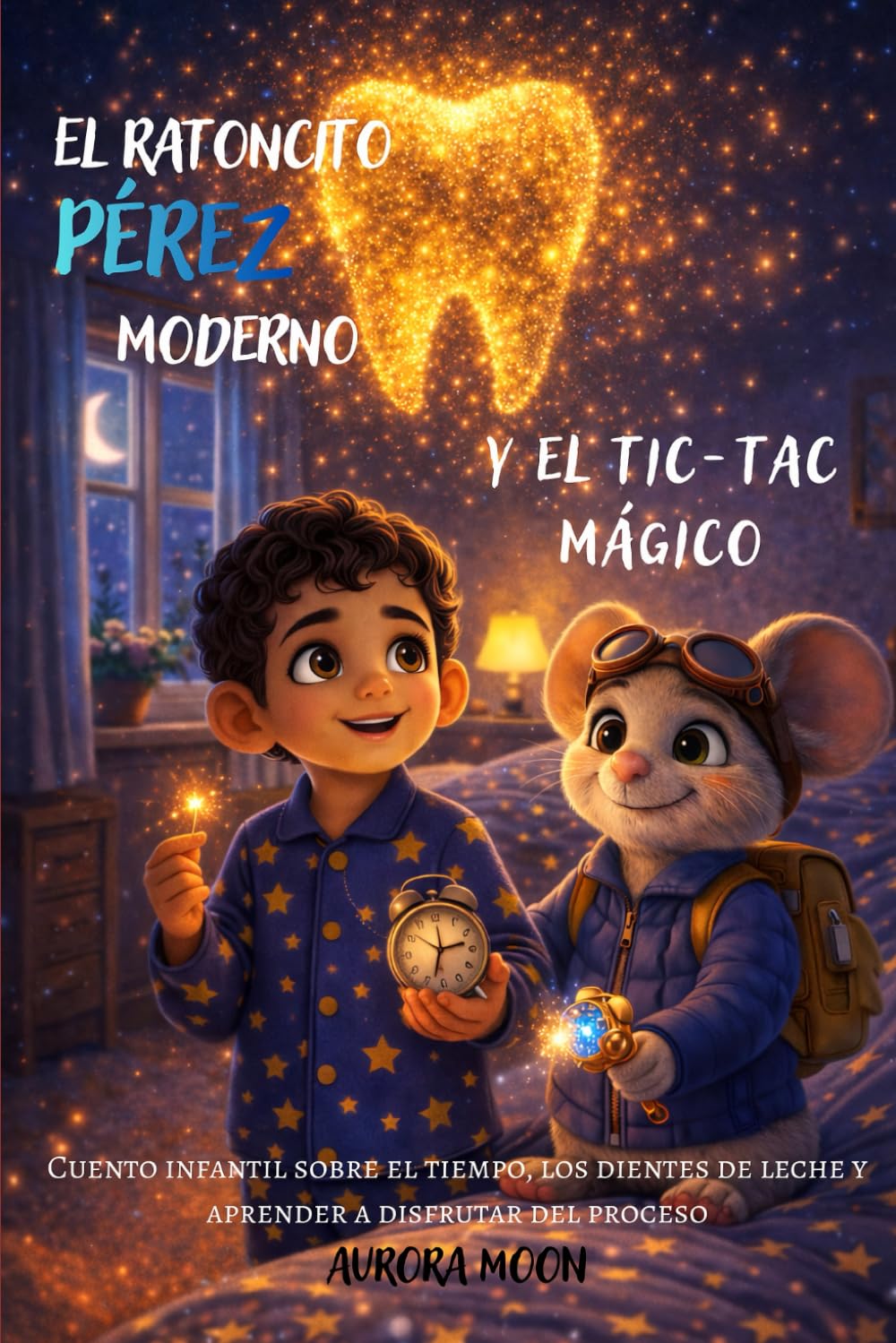 El Ratoncito Pérez moderno y el tic-tac mágico: Cuento infantil sobre el tiempo, los dientes de leche y aprender a disfrutar del proceso