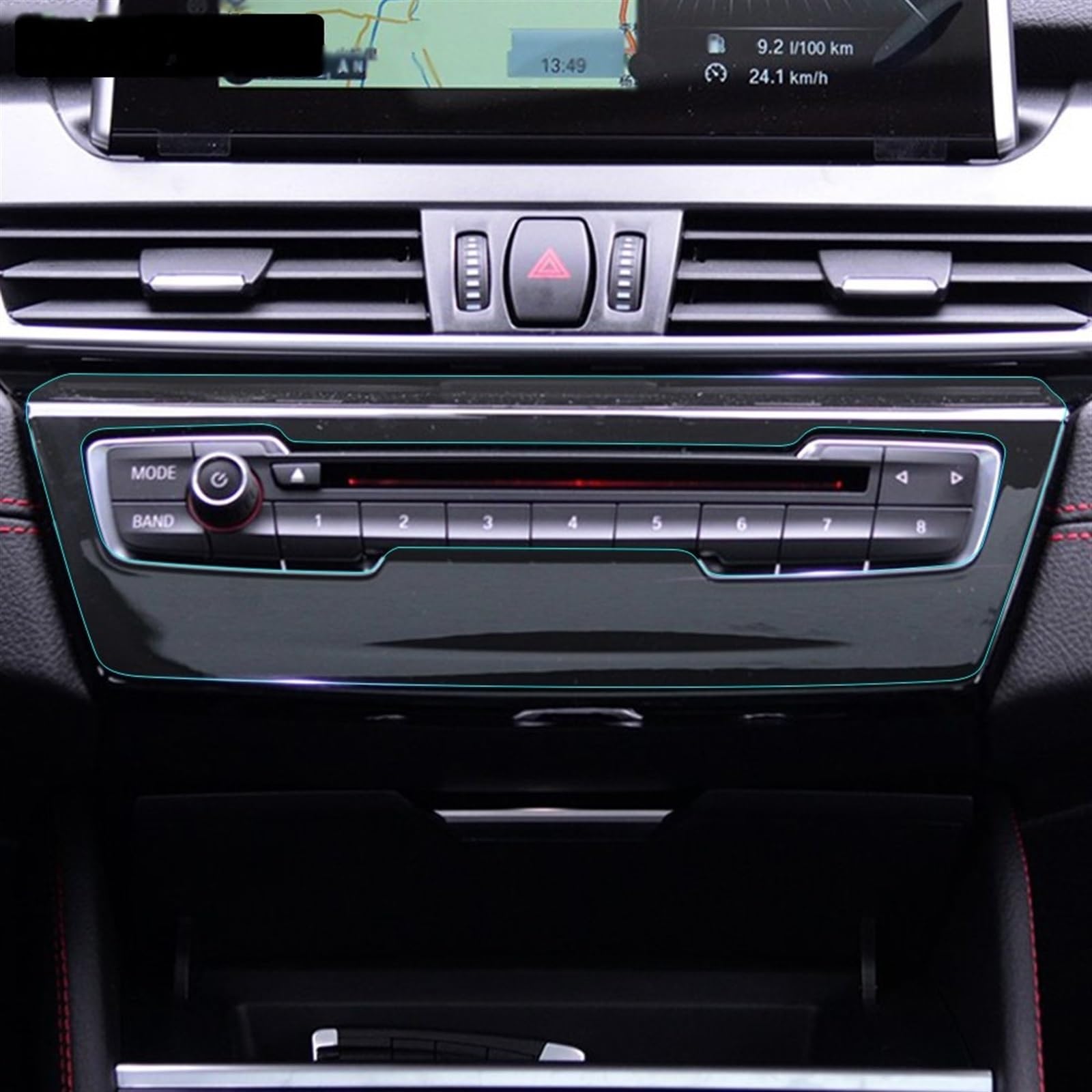 Autoschutzfolie Auto-Innenverkleidung Des Armaturenbretts CD-Gangschalttafel Transparenter Filmaufkleber Für BMW 2er-Serie Für Tourer Für F45 2014–2023 2022 2021 2020 2019(Full Set)