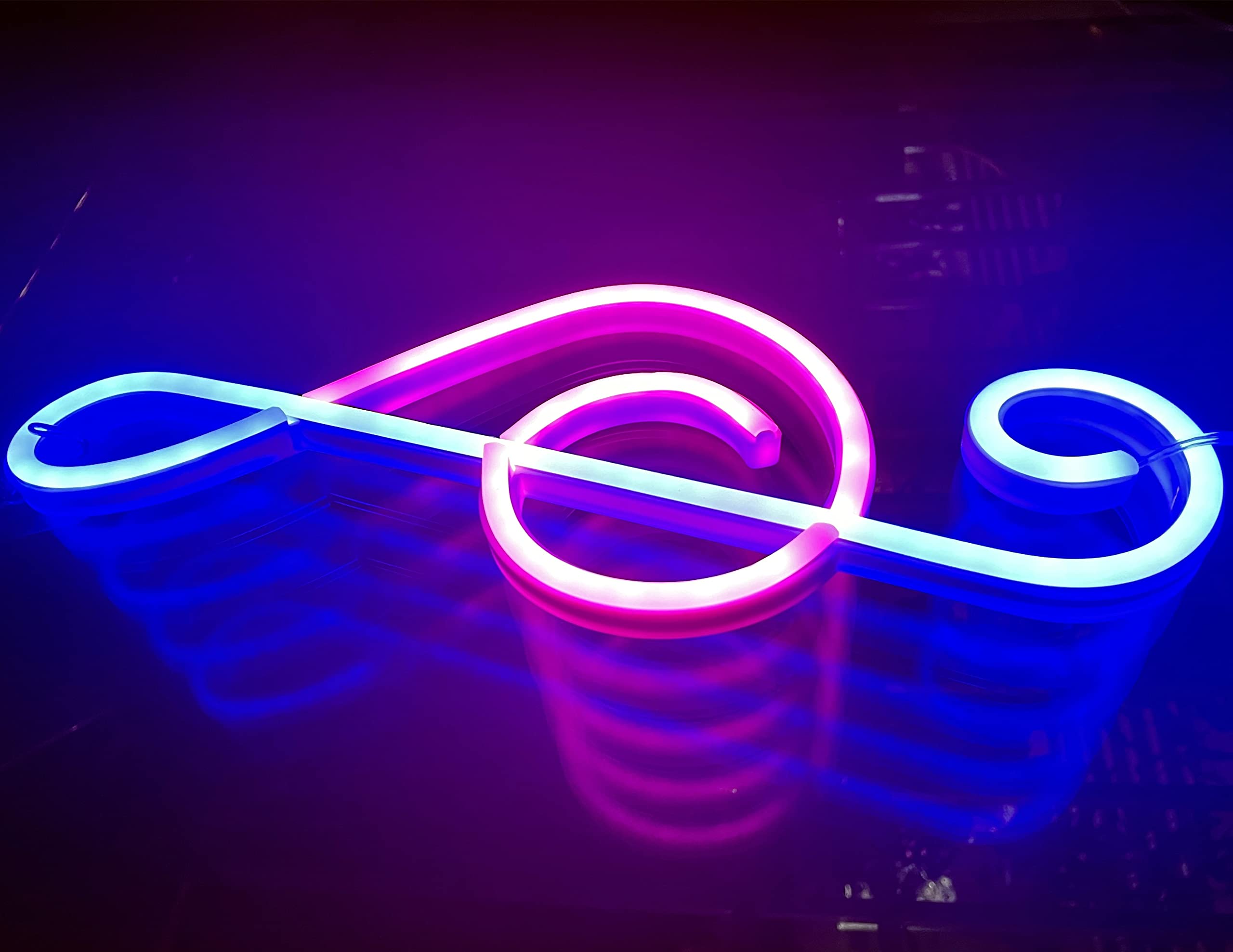 Letrero De Neón Música LED – Decoración De Pared Para Dormitorio, Fiestas O Bares
