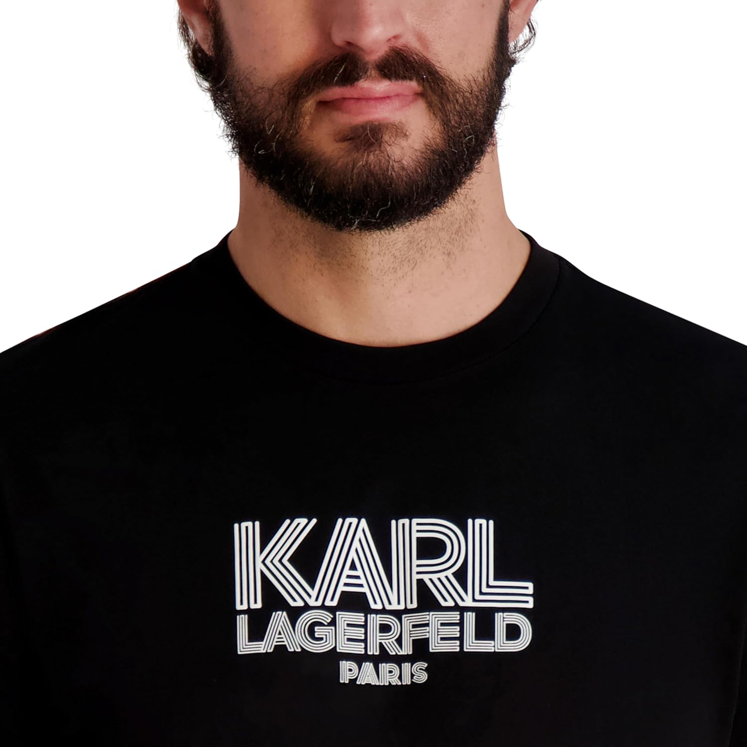 Karl Lagerfeld Mens Short Sleeve Crewneck Graphic Karl Logo T-Shirt - Image 5