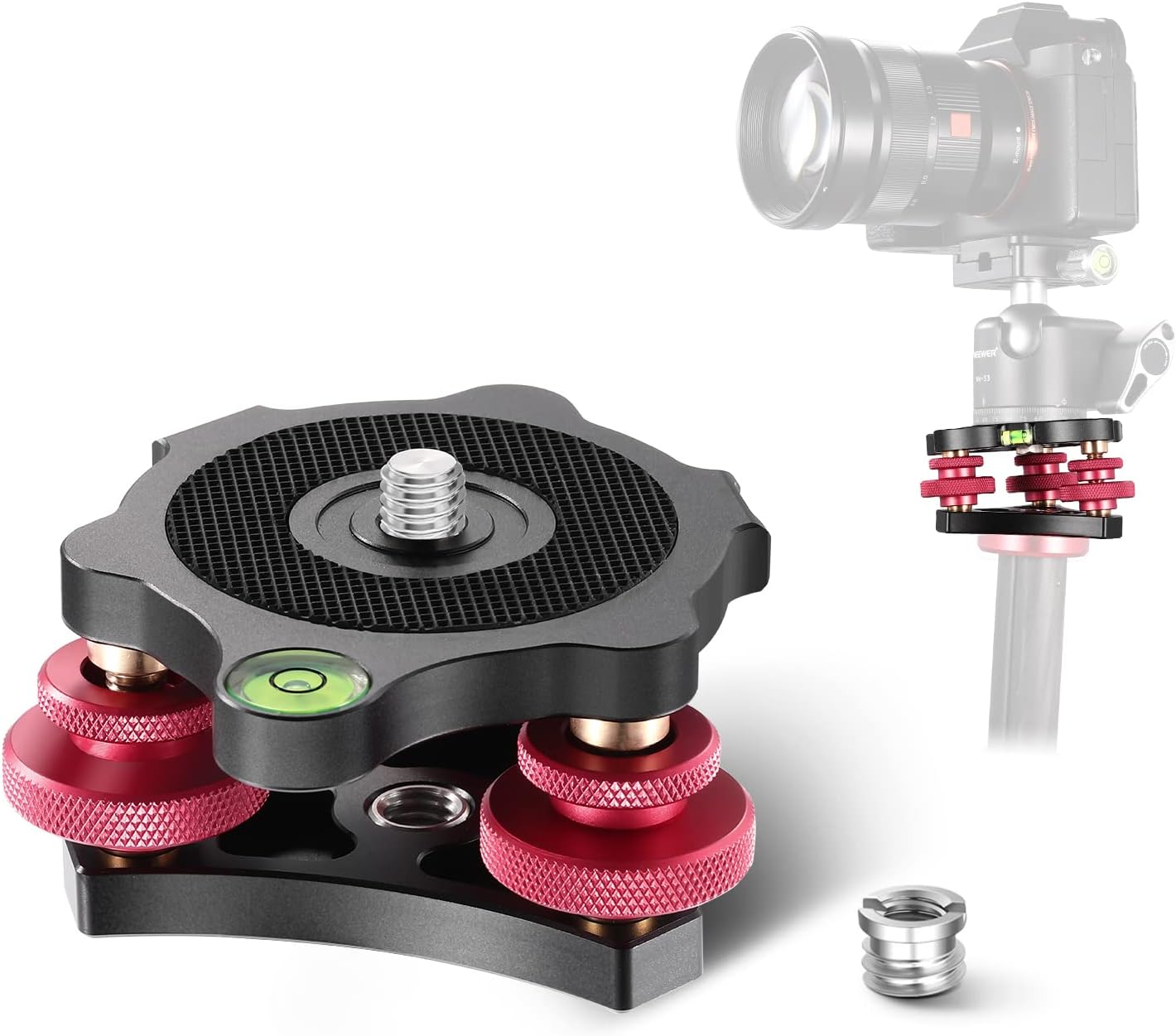 Tripod Head Leveling Base Camera Leveler
