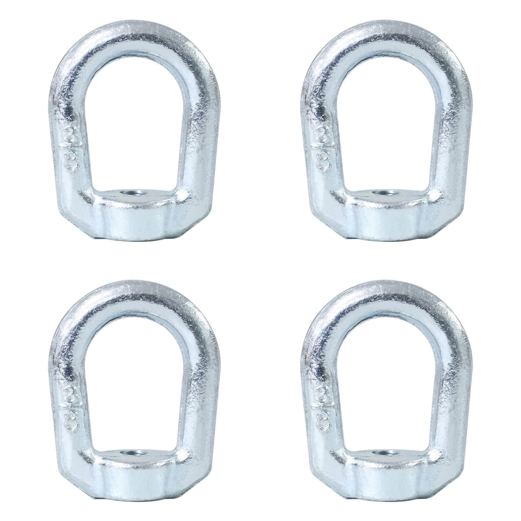 Zadery Heavy Duty 3/8"-16 Bail Tap Thread Eye Nut, Hot Dipped Galvanized Drop Forged Carbon Steel Fastener, UNC Standard Ring Shape Lifting Eye Nuts,