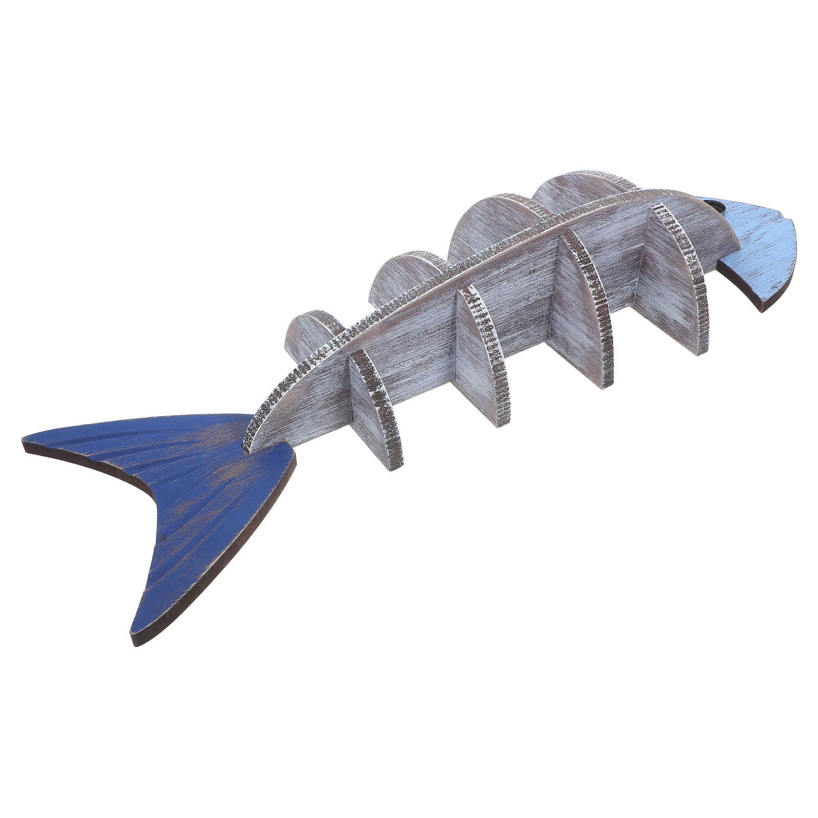 Étagère murale flottante bois poisson ABOOFAN étagère suspendue de rangement intérieur
