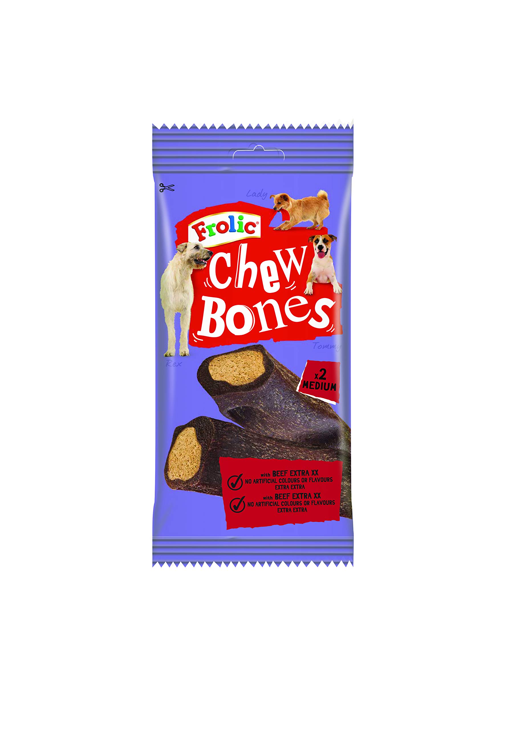 Frolic Chew Lot de 12 sachets d'os à mâcher 170 g