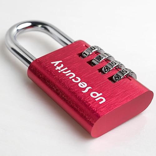 Miniatura 2 de Cerradura de casillero de gimnasio, cerradura de combinación de 4 dígitos para uso al aire libre, unidad de almacenamiento, combinación de candado