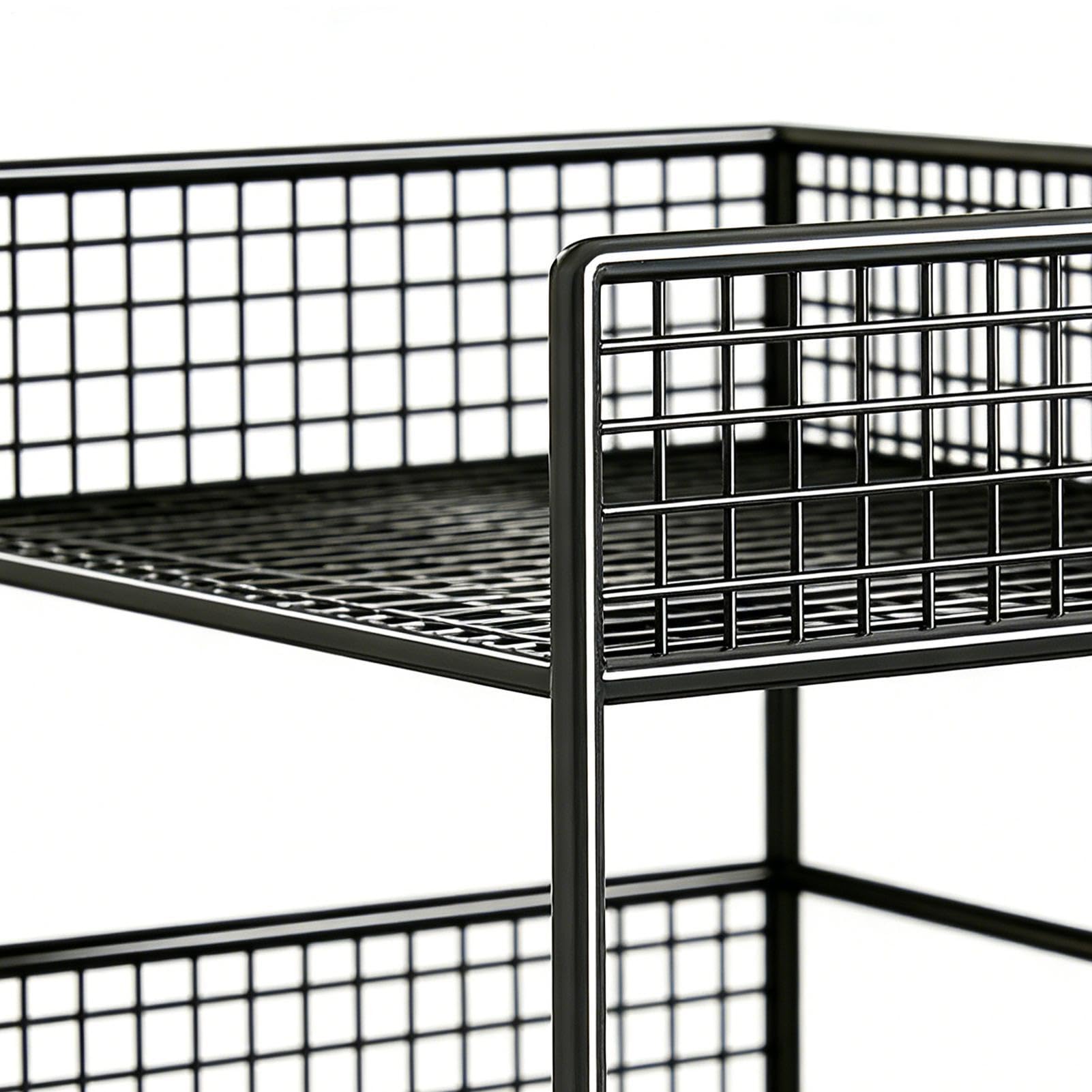 Carrello Snack Carrello Metallico con Ruote 3 Livelli | Organizzatore Scorrevole per Cucina Ufficio Pulizie Studio Lavanderia Bagno Cameretta Hobby Makeup Dispensa