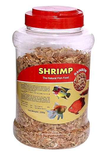 Mistletoe? Product Shrimp Natural & High Growth Tasty Freeze Dried Premium Aquarium Fish Food for Arowana , Flowerhorn , Red Parrot & All Big Ornamental Fishes, 250gm