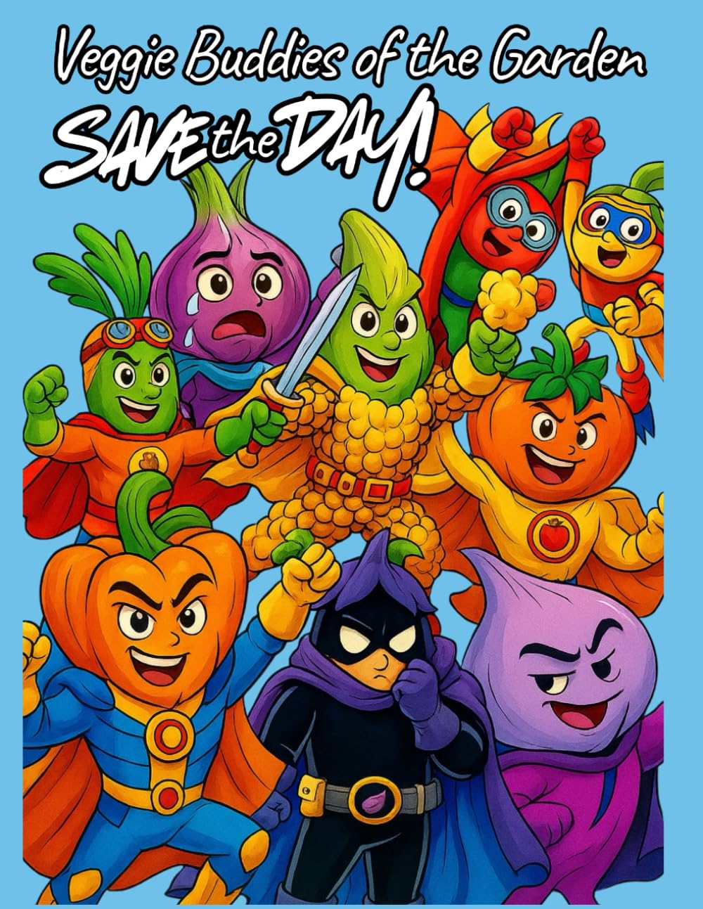 Veggie Buddies of the Garden, Save the Day!: Color the Heroes Who Protect the Garden!