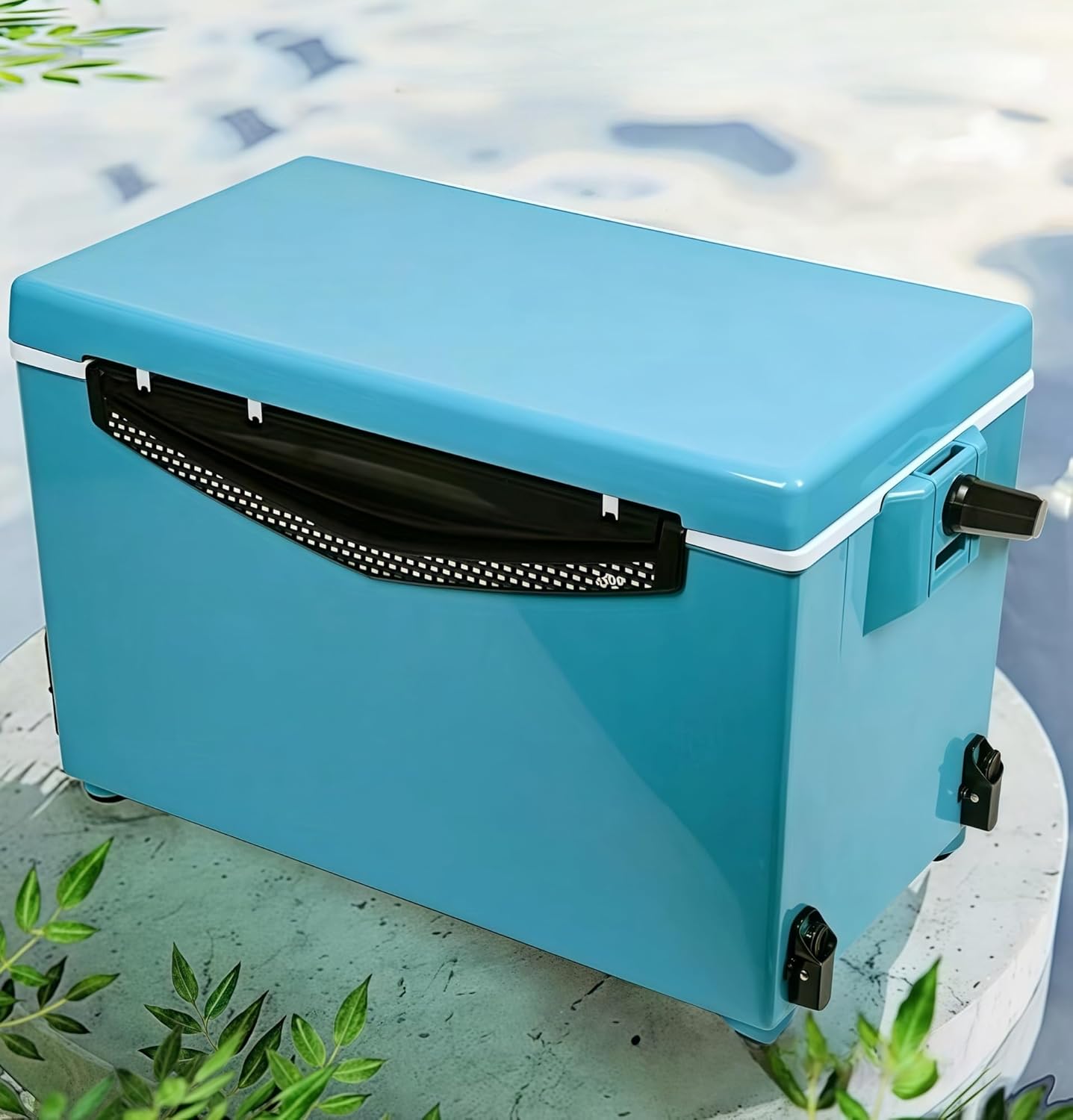 Fishing Tackle Box, multifunctionalfishing Box, 32 Liter Outdoor Fishing Box, Pullable Fishing Crate, Large Capacity Fishing Crate (Blue)