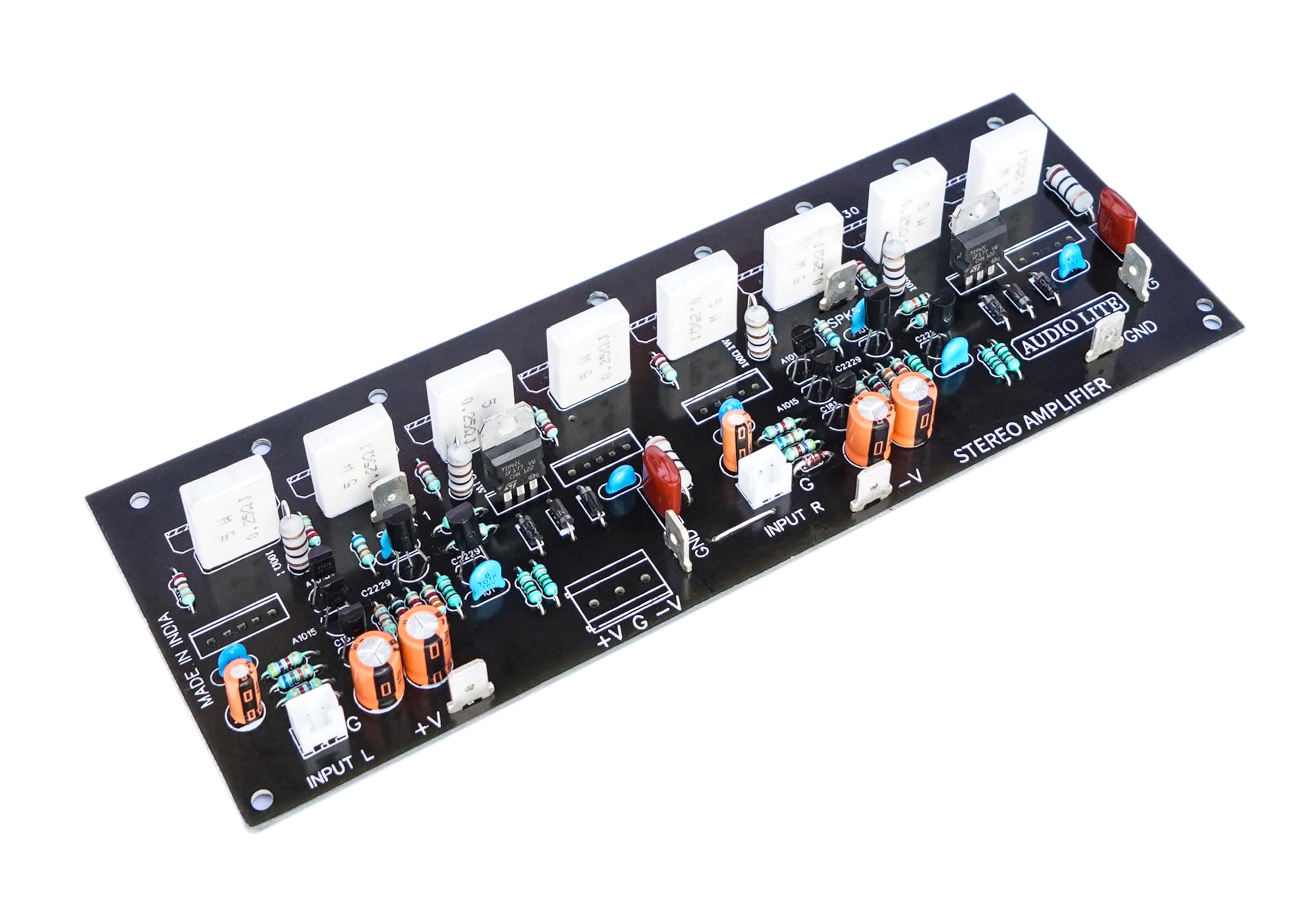 AUDIO LITE 200+200 Watt RMS Stereo Amplifier Board for 2SC5200 + 2SA1943 (Only Driver Section)