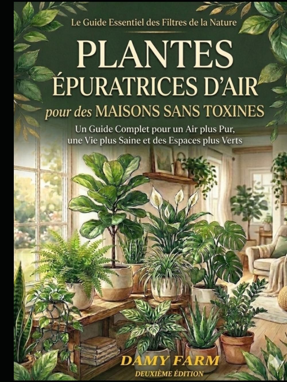 PLANTES ÈPURATRICES D'AIR pour des MAISONS SANS TOXINES: Un guide complet pour un air plus pur, une vie plus saine et des espaces plus verts
