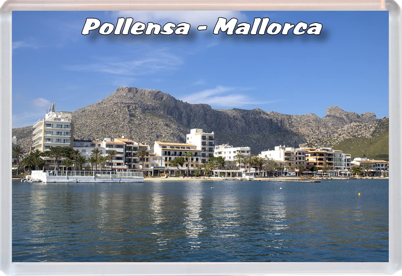 Baked Bean Store Multicolor Pollensa - Mallorca - 96 X 67Mm Jumbo Fridge Magnet/Magnets Bbsfhm587
