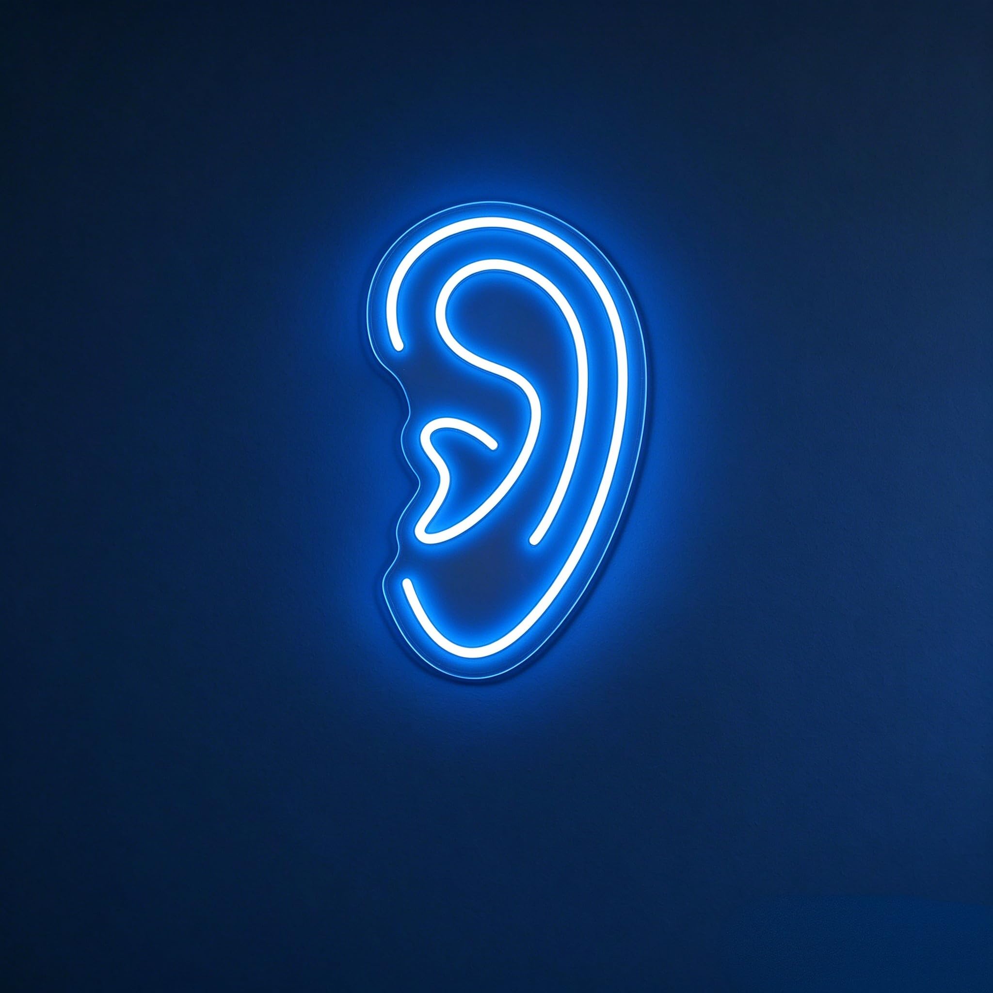 Ear Neon Sign For Wall Room Decoration, Human Ear LED Light Ears Neon Wall Art