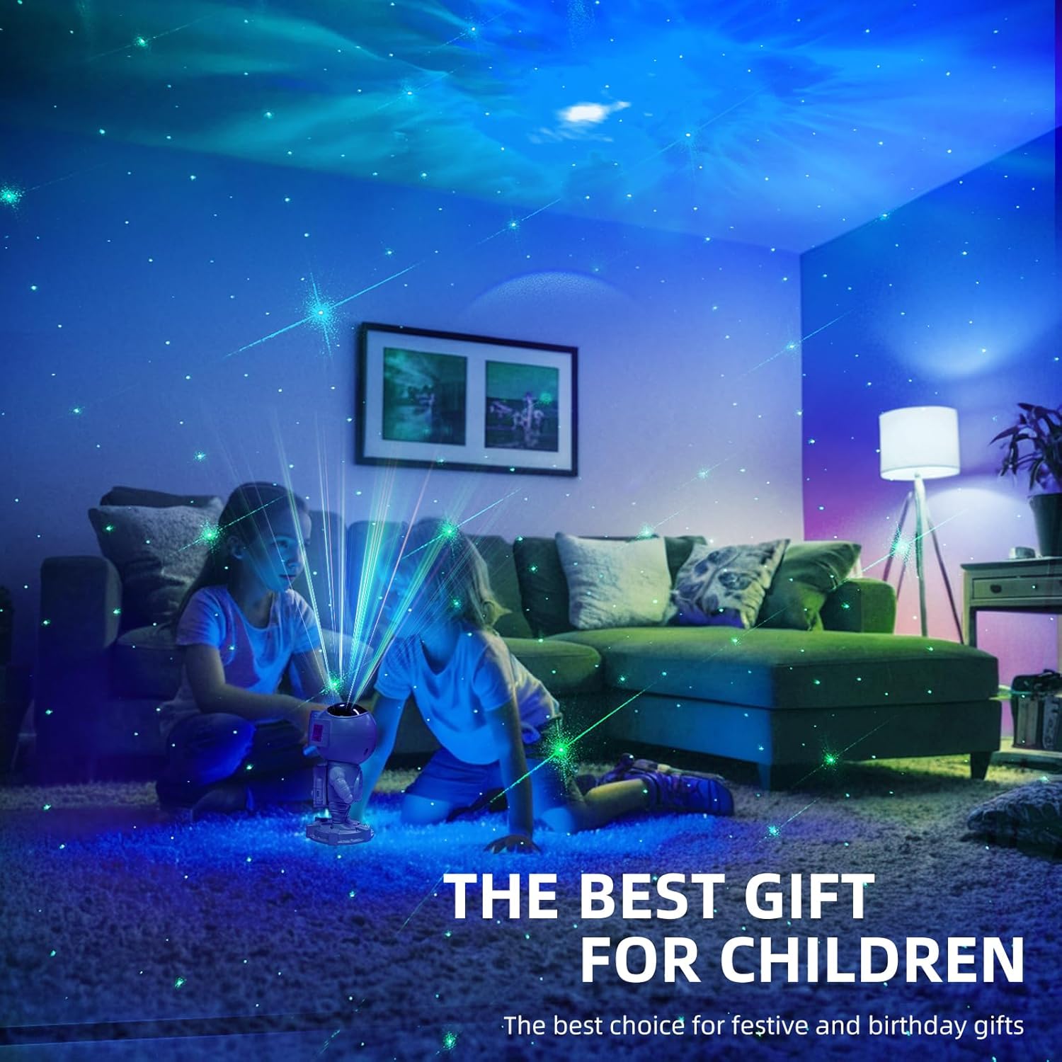 Galaxy Projector Night Light,Bedroom Decoration, LED Lights,Star Projector with Nebula Moon, Bluetooth, White Noise, Remote Control,Gift idea for Boys