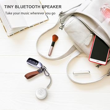 LEICEX Bluetooth Speakers Portable Wireless, Travel Speakers Bluetooth 5.0 Wireless Mini Speaker for Outdoor (White)