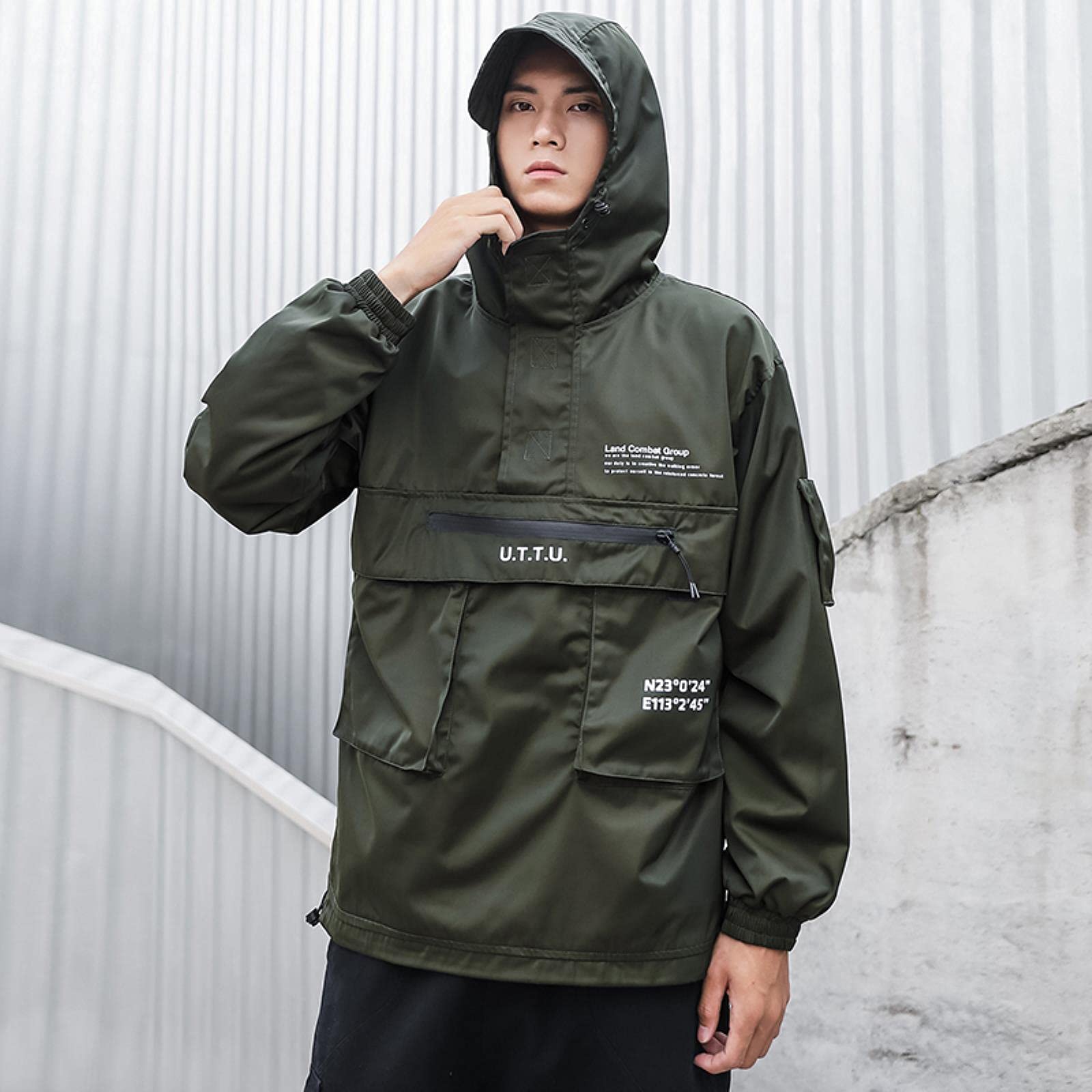 訳あり⭐︎deres 8th all-around jacket Zouyuan Autumn Techwear Jacket Black Outerwear Fashion