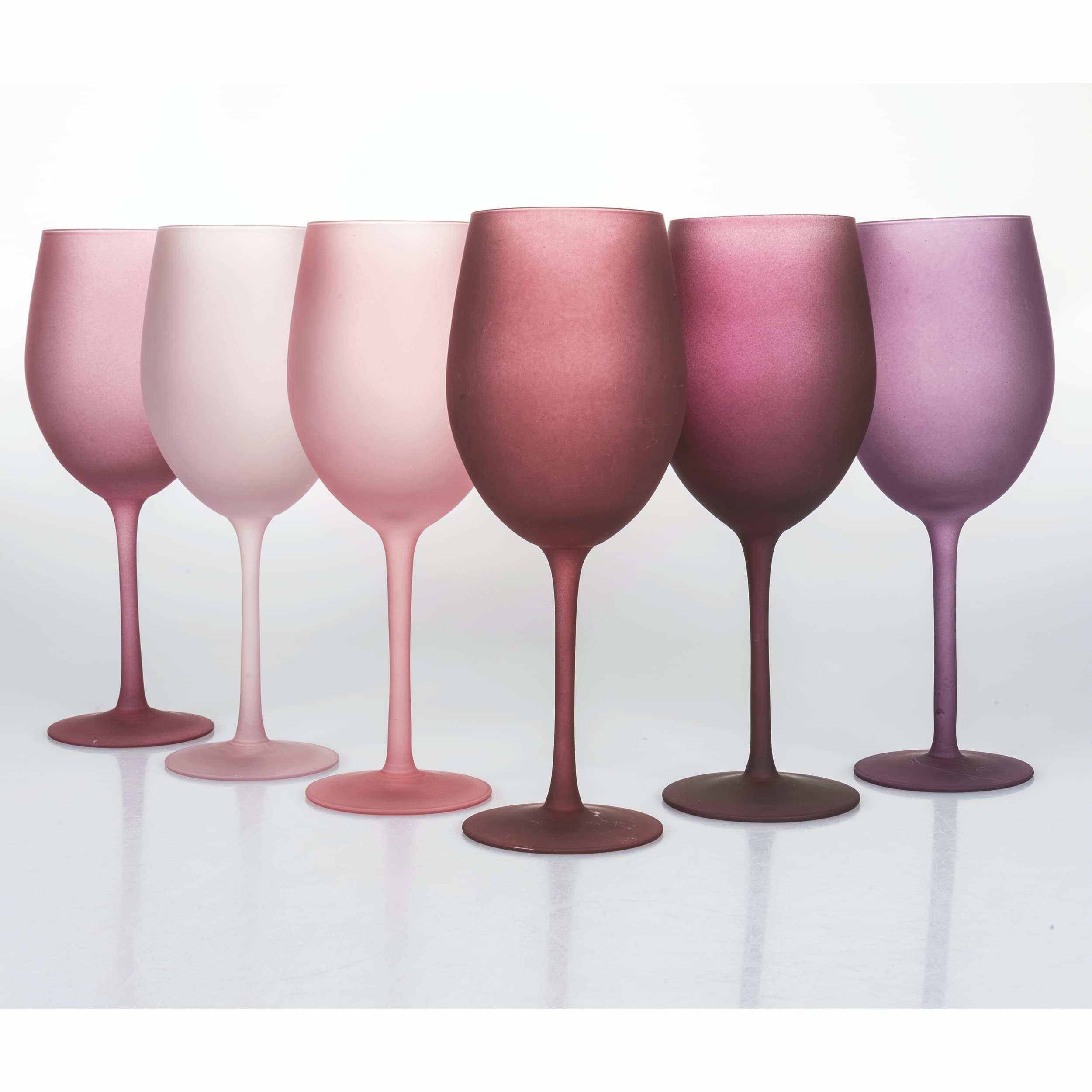 Villa d'Este Home Tivoli Happy Hour Provence Set mit 6 frostierten Gläsern, 550 ml