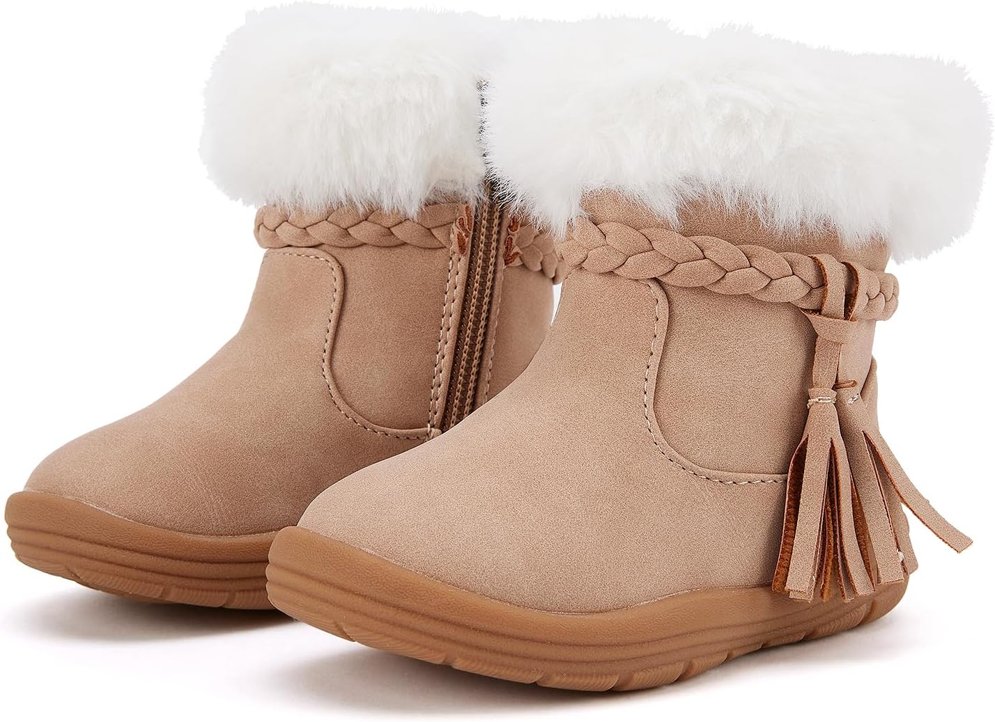 BMCiTYBM Baby Snow Boots Infant Boy Girl Winter Boots Nonslip Lightweight Outdoor Warm Shoes for Cold Weather 6 9 12 18 24 Months(Infant/Toddler)