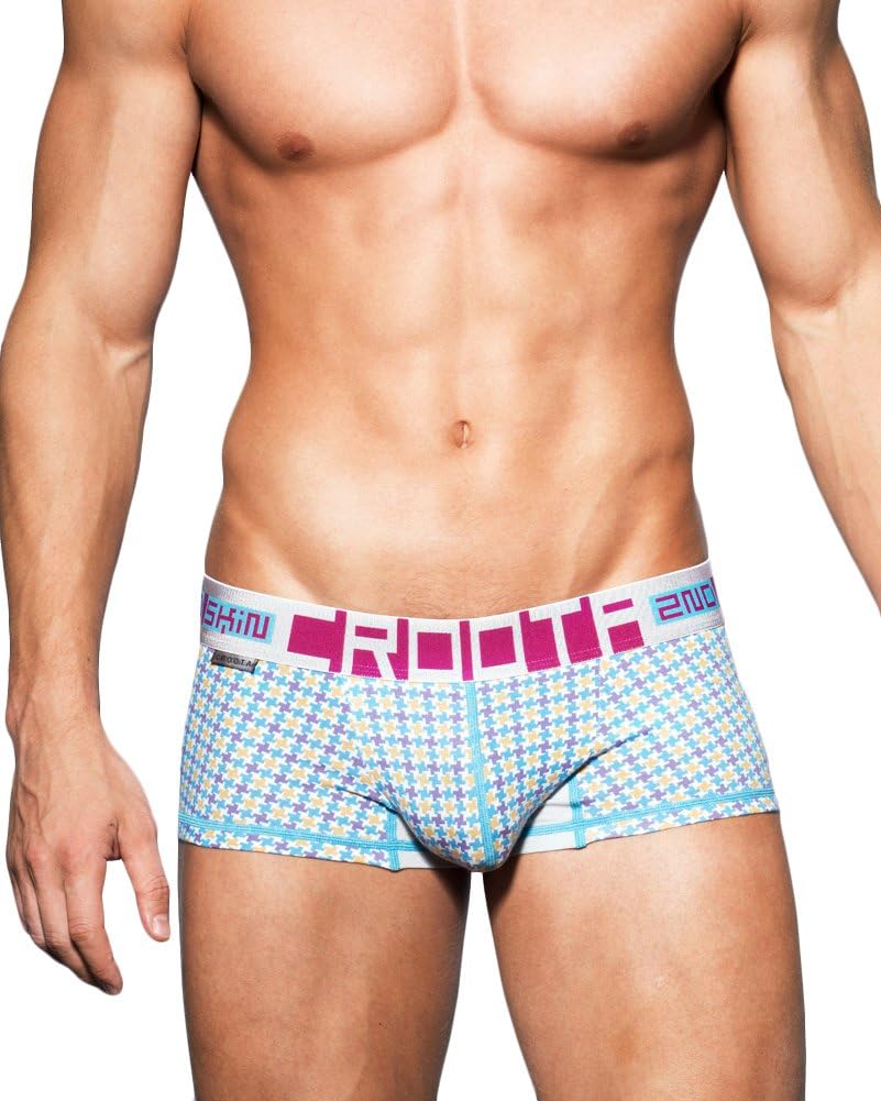 CrootaMens Underwear, Low-Rise Boxer Brief, Pattern