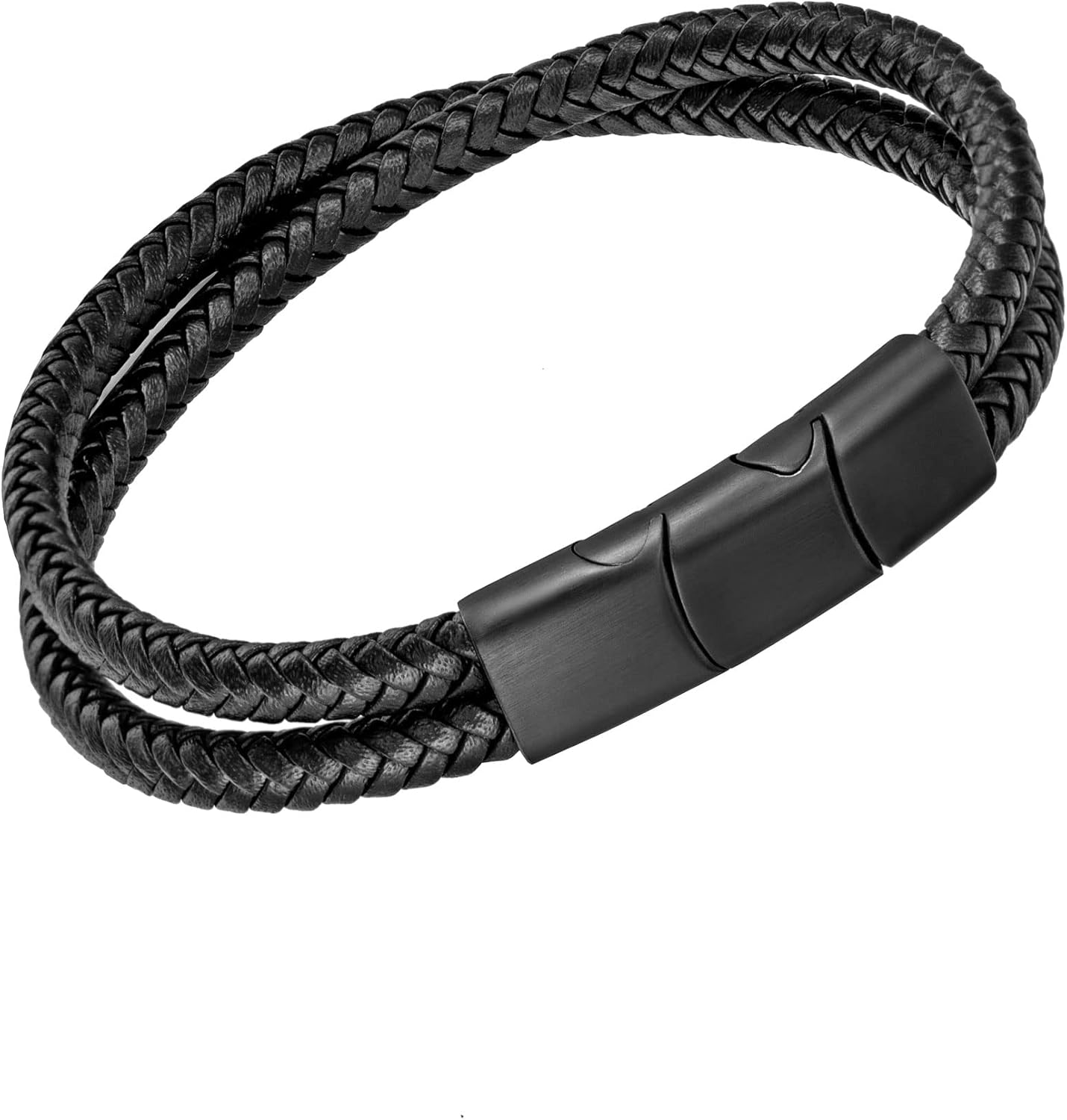 murtoo Mens Bracelet Leather Braided, Brown and Black Leather Bracelet for Men - Image 7