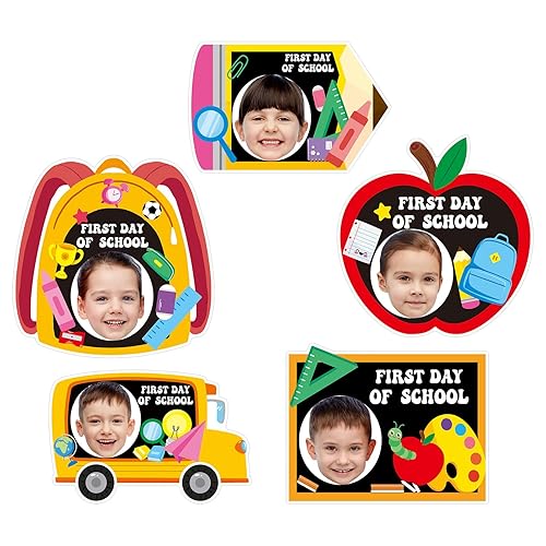 30 Pcs First Day of School Cutouts for Welcome Bulletin