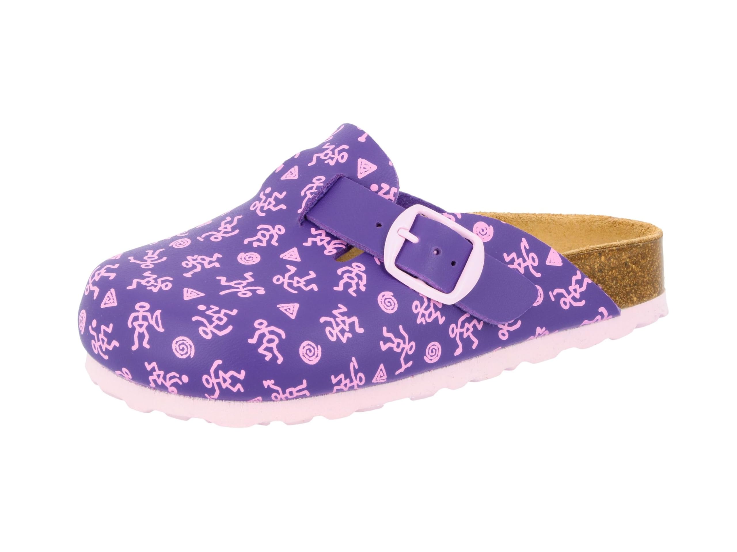 Lico Unisex Bioline Kids Clogs, Purple Pink, 3.5 UK
