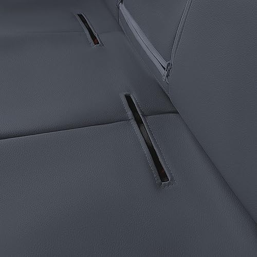 Miniatura 7 de Flying Banner Fundas de asiento de coche protegen al agua de piel sintética de fibra de carbono para banco delantero y trasero dividido 4060 5050