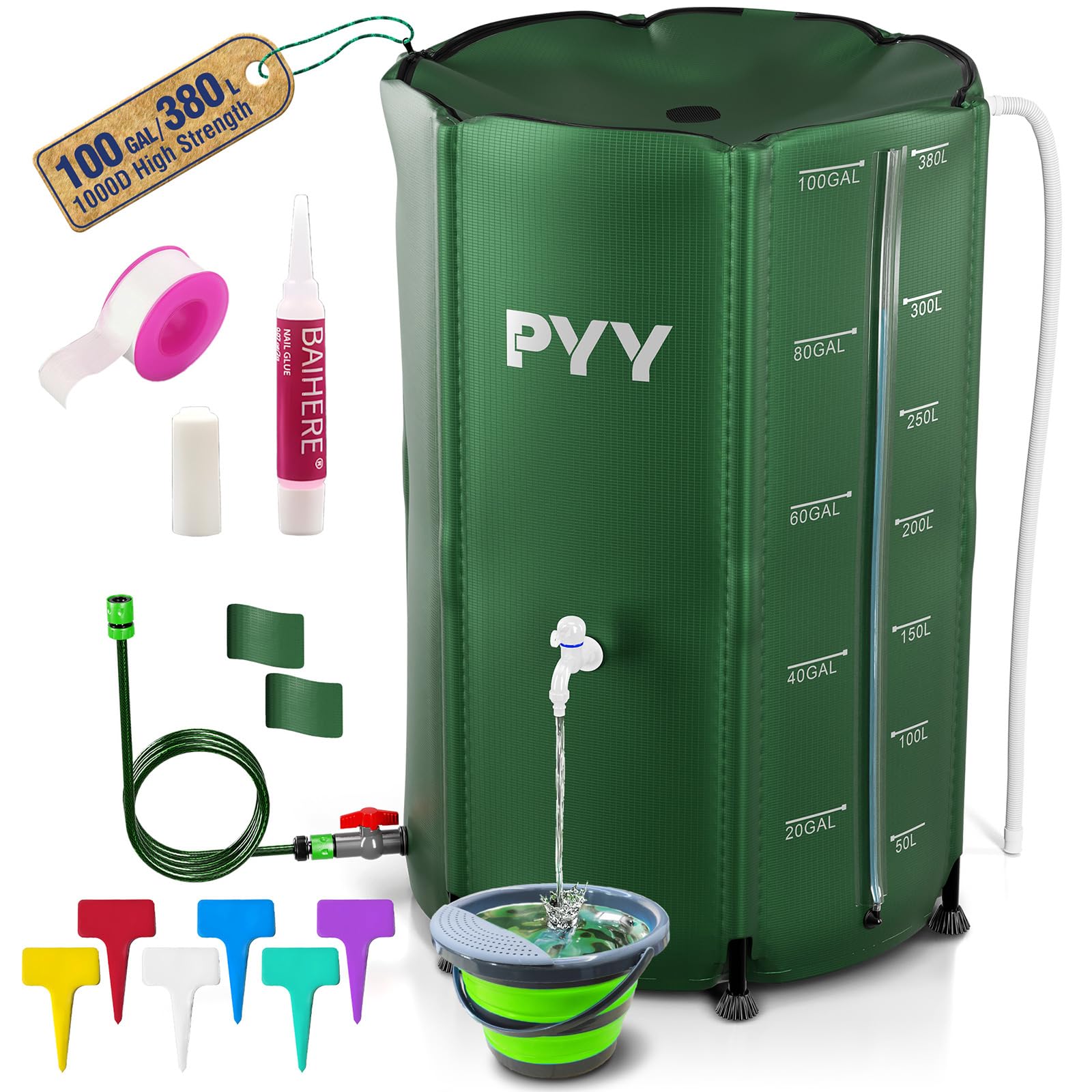PYY 100-Gallon Collapsible Rain Barrel