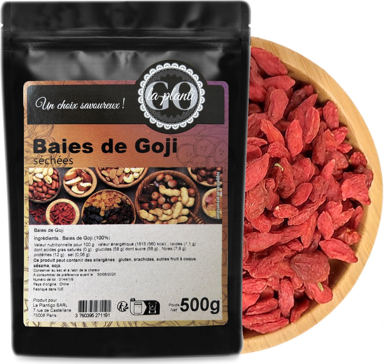 Goji Berries 500g- LA PLANTIGO