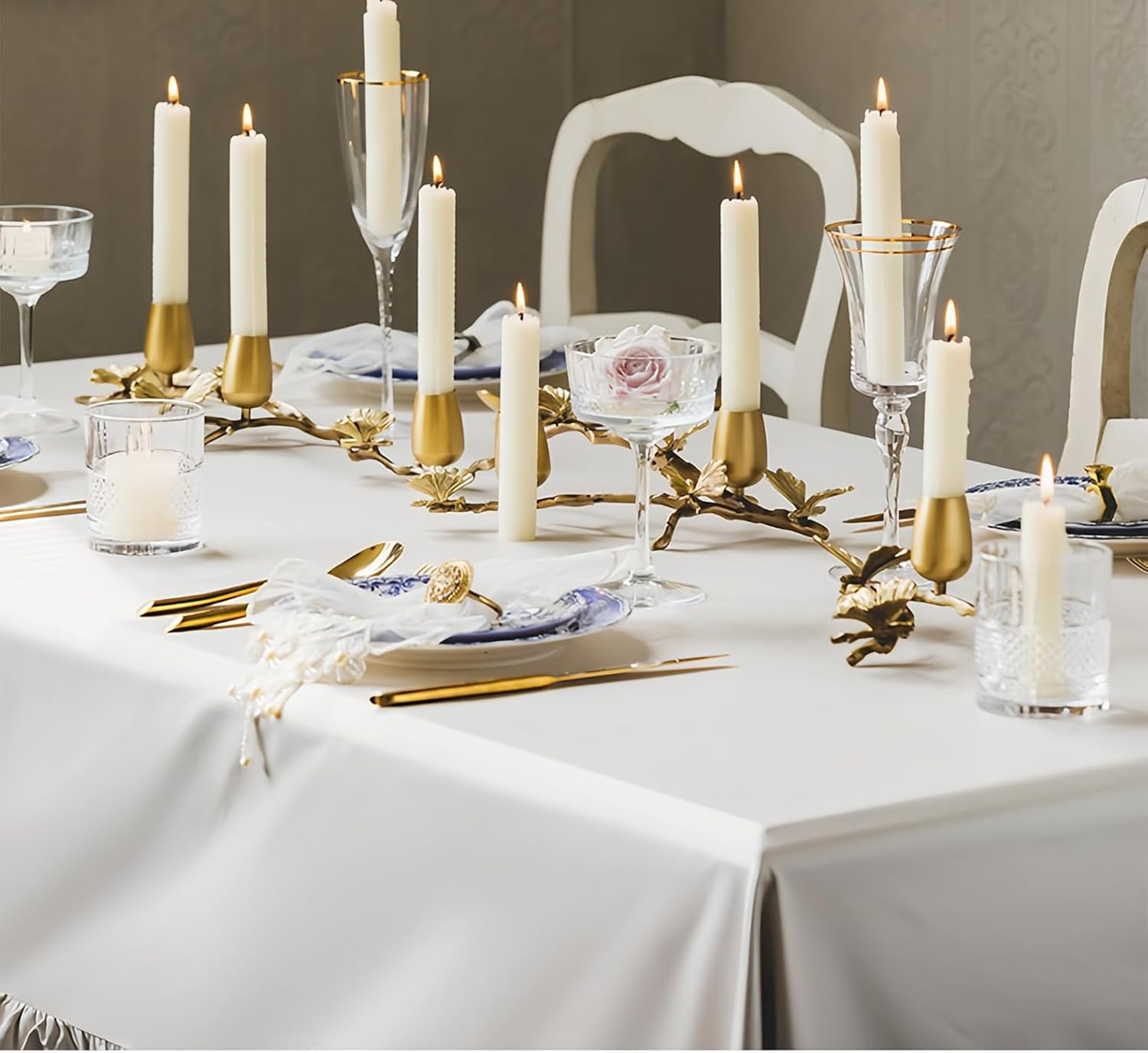 Butterfly Style Brass Candle Snuffer with Long Handle, Decorative Candle Extinguisher Tool, for Home Décor, Ideal for Candles and Aromatherapy (Gold 1)