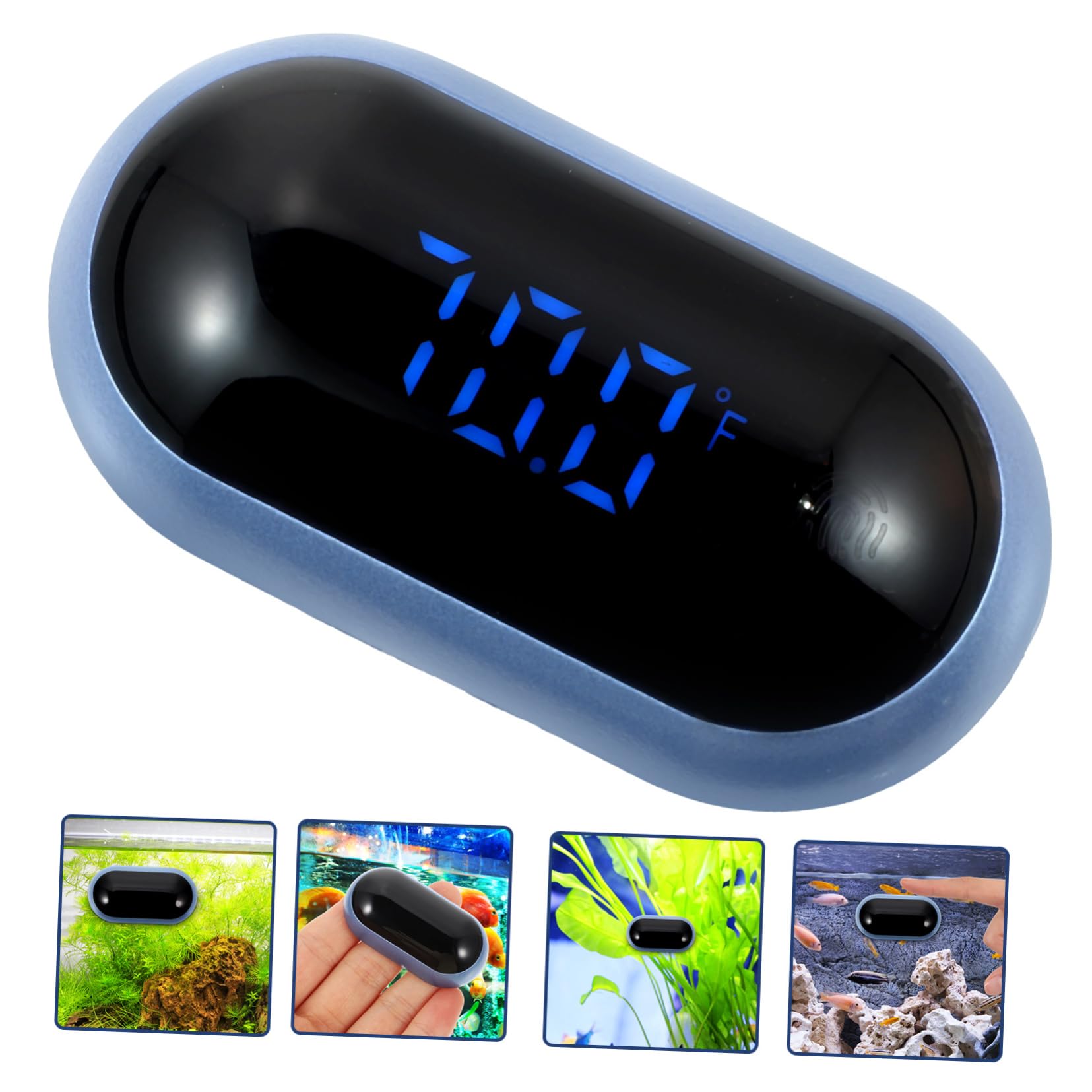 Happyyami 4stücke Aquarium Wasserthermometer Mit -anzeige Digitaler Temperaturmesser Für Fischbecken Installieren Wiederverwendbar Präzise Messung Der Wassertemperatur
