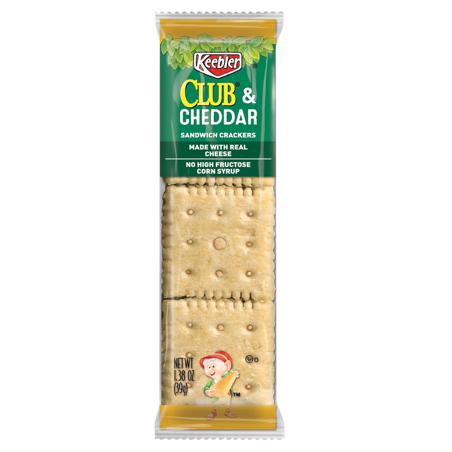 Keebler Sandwich Crackers, Lunch Snacks, Club and Cheddar (12 Trays, 96 Packs)